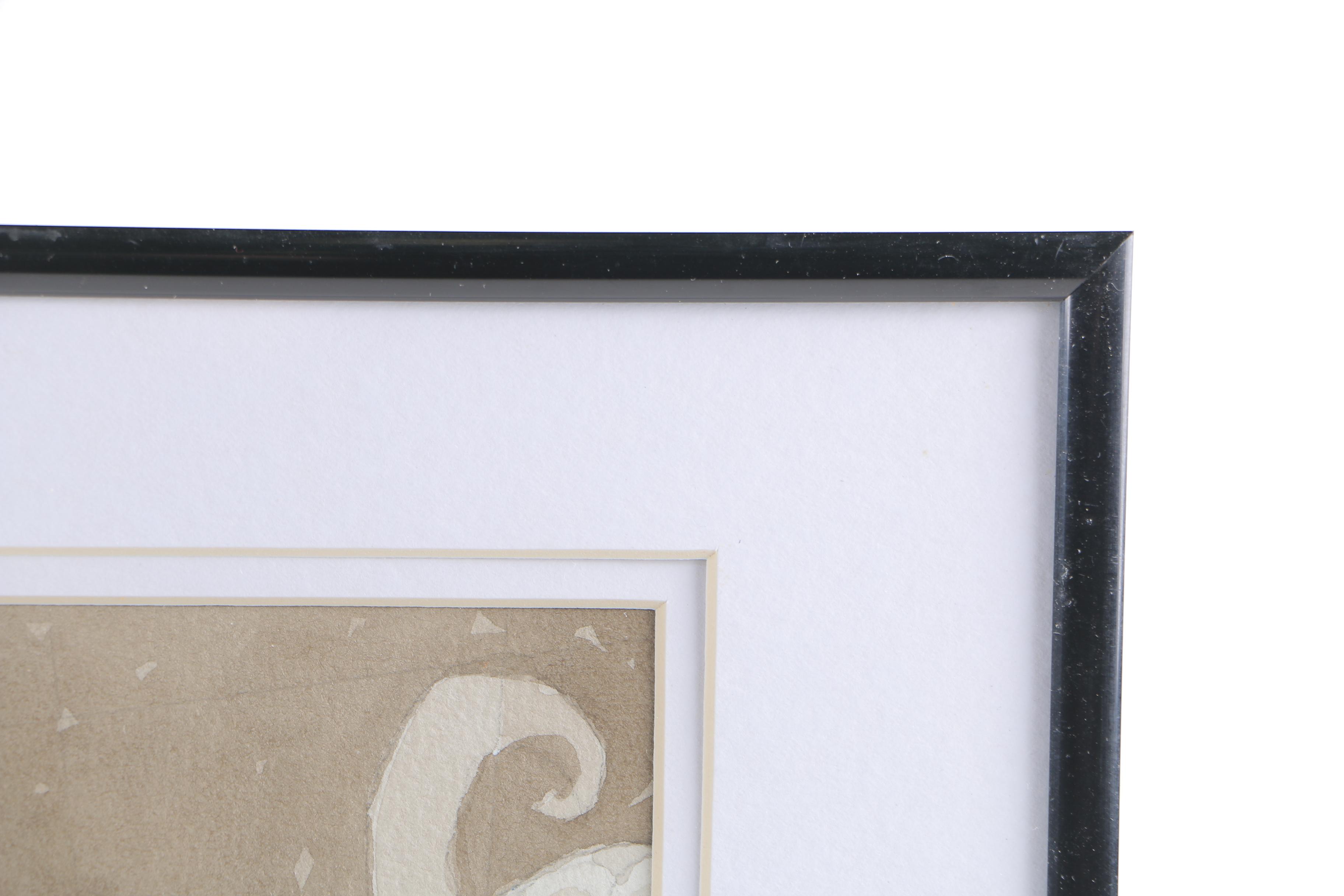 M. R. Deutsch Watercolor Paintings on Paper of Octopus