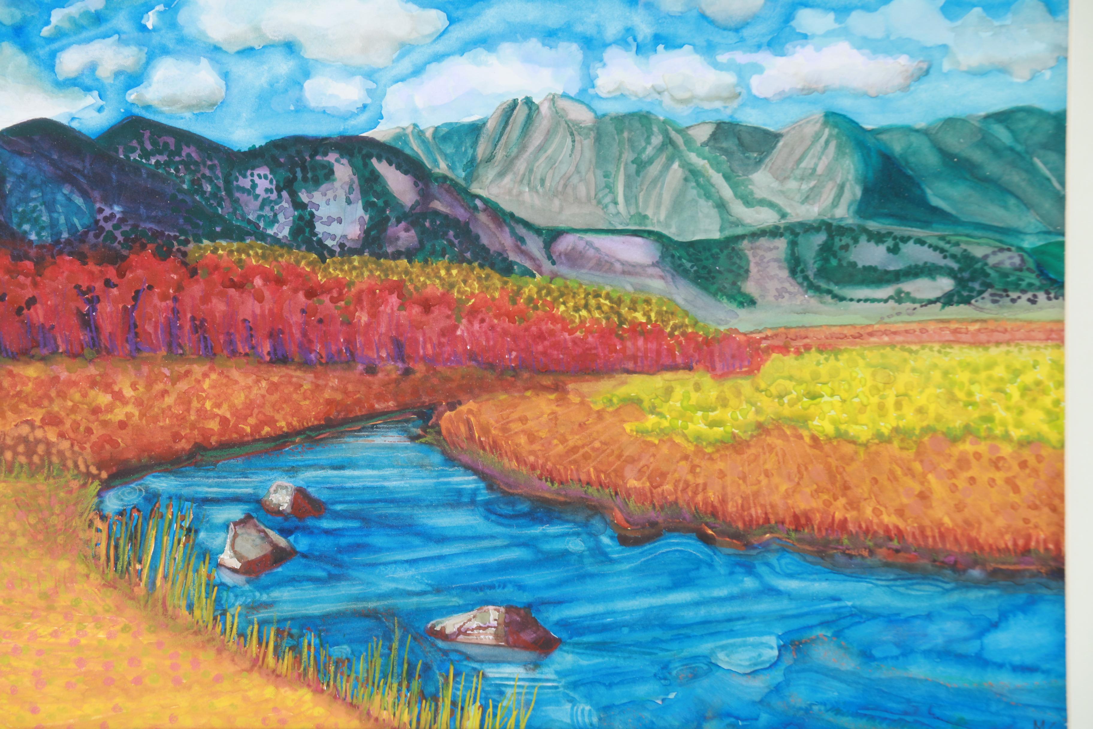 Mary Jane Milz Original Mixed Media Painting