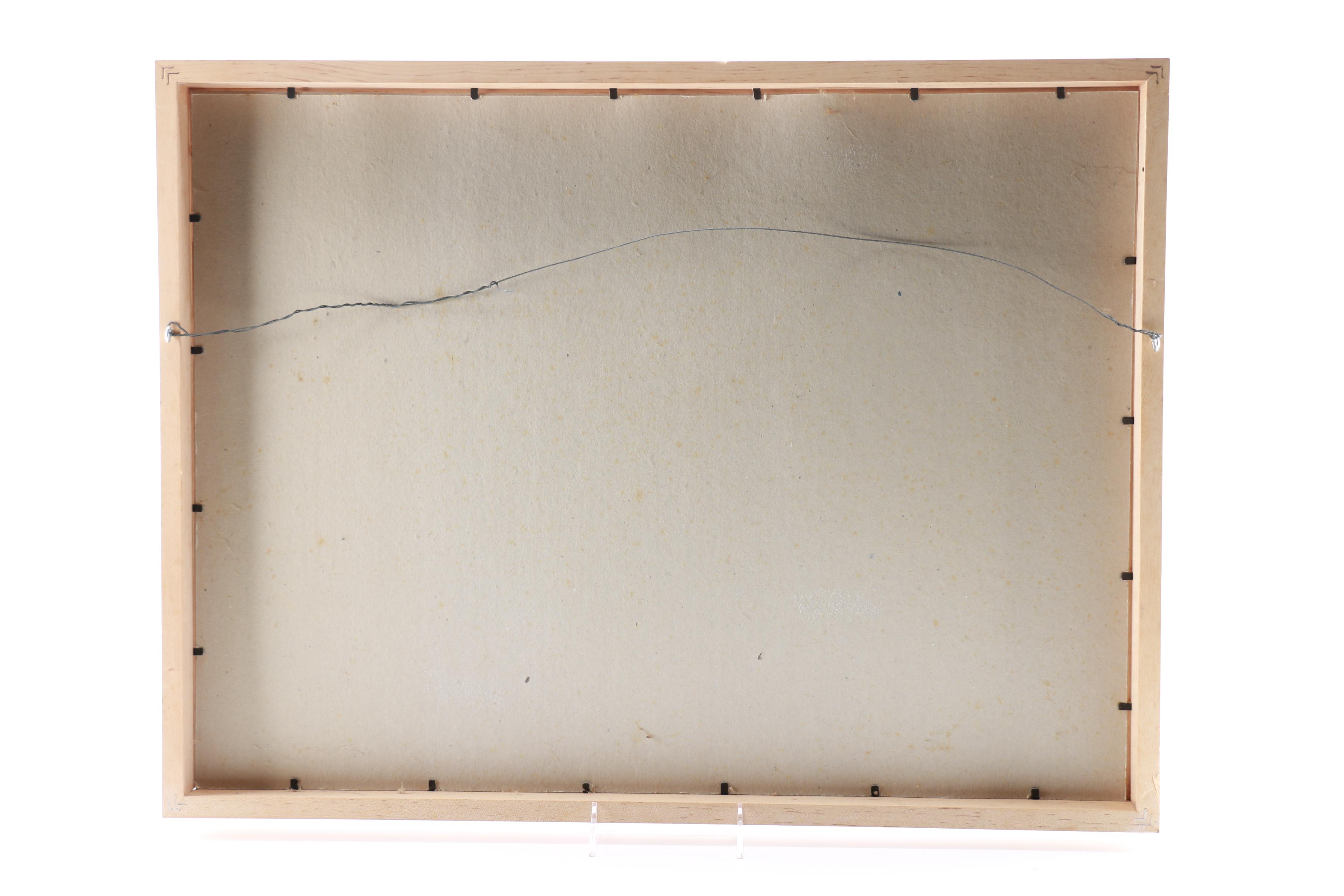 Original Watercolor on Woven Paper of Cabbage Leaves