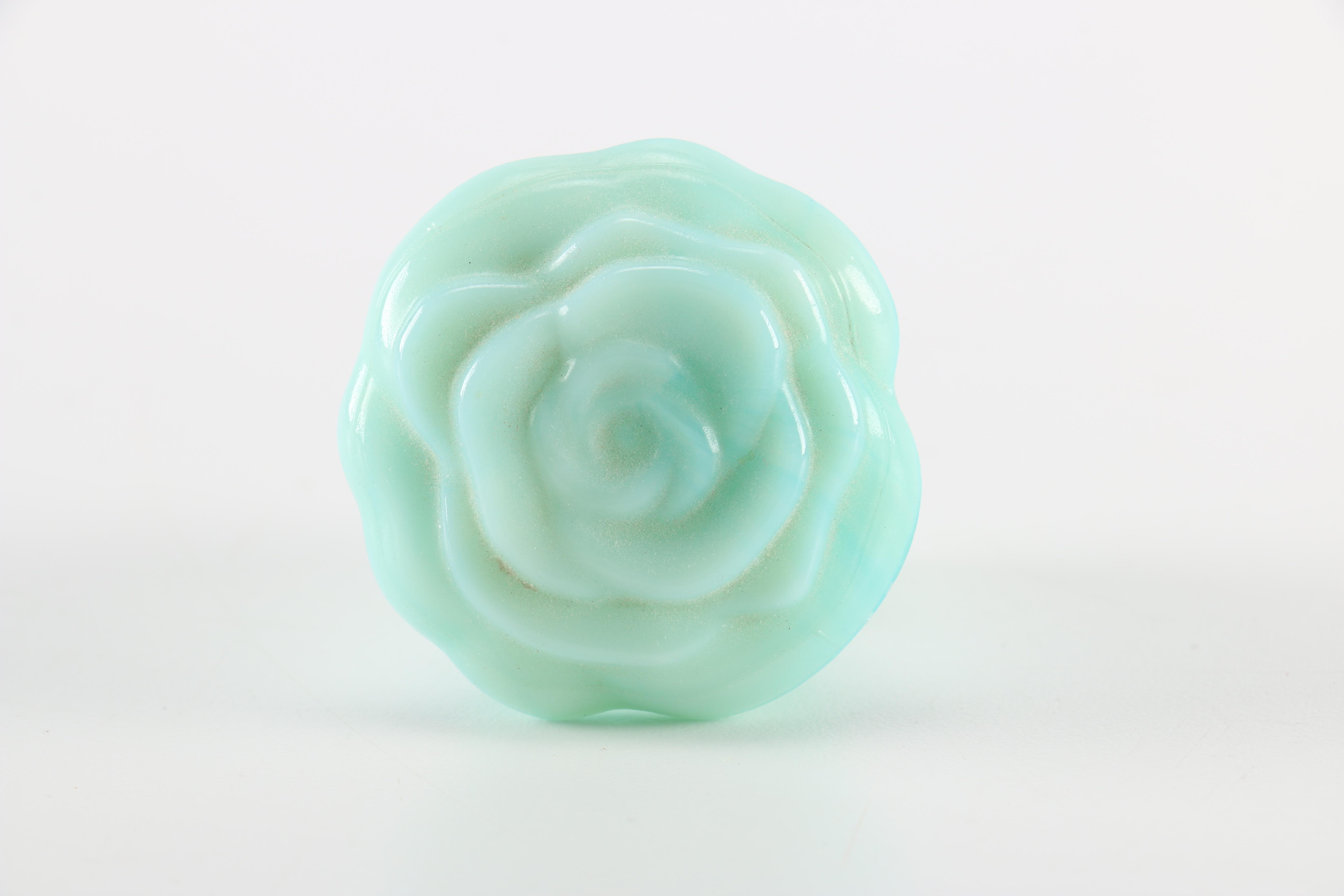 Circa 1970s Avon Moonwind Foaming Bath Oil Jadeite Glass Pitcher and Bowl