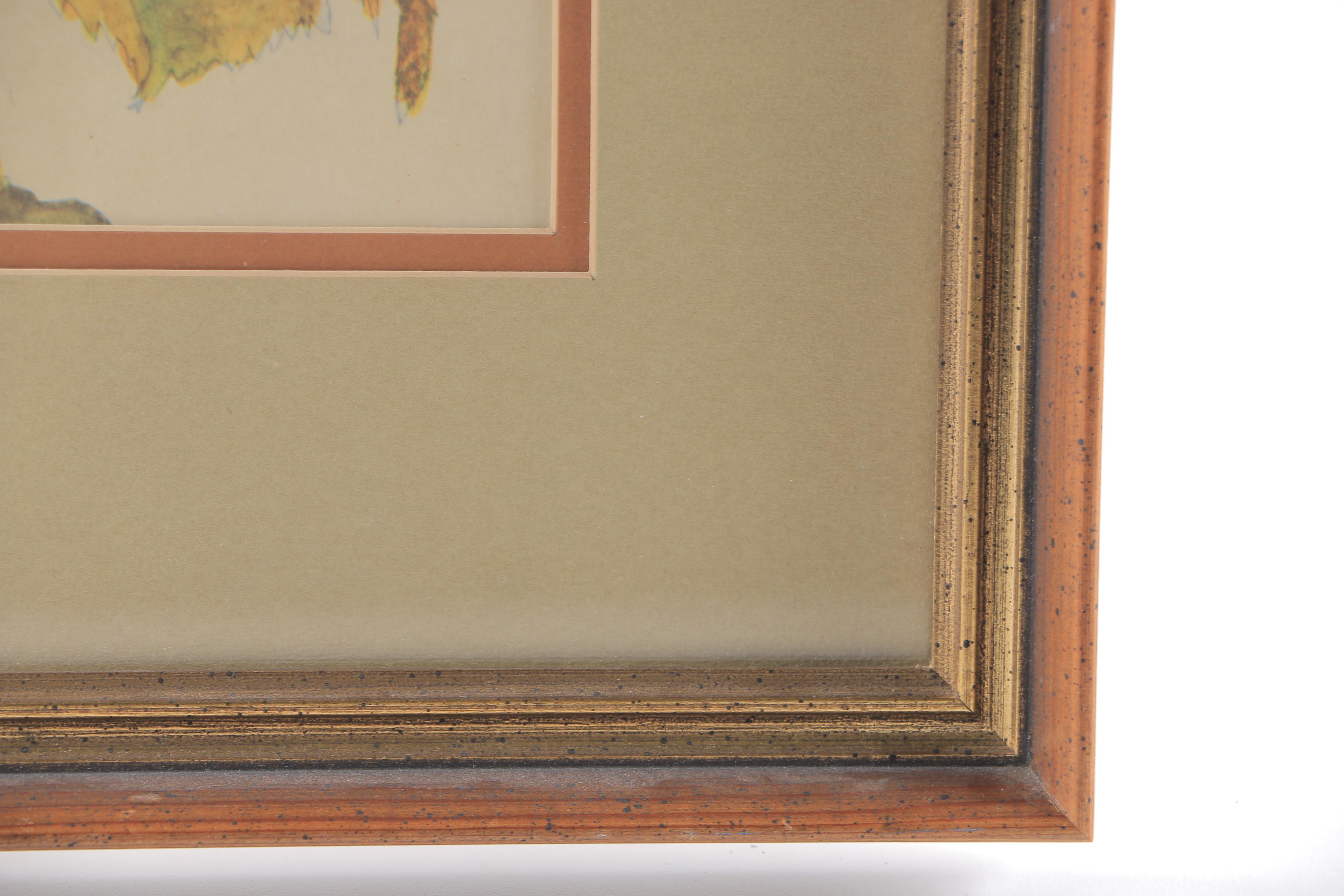 After Egon Schiele Giclee on Paper of "Sunflowers"