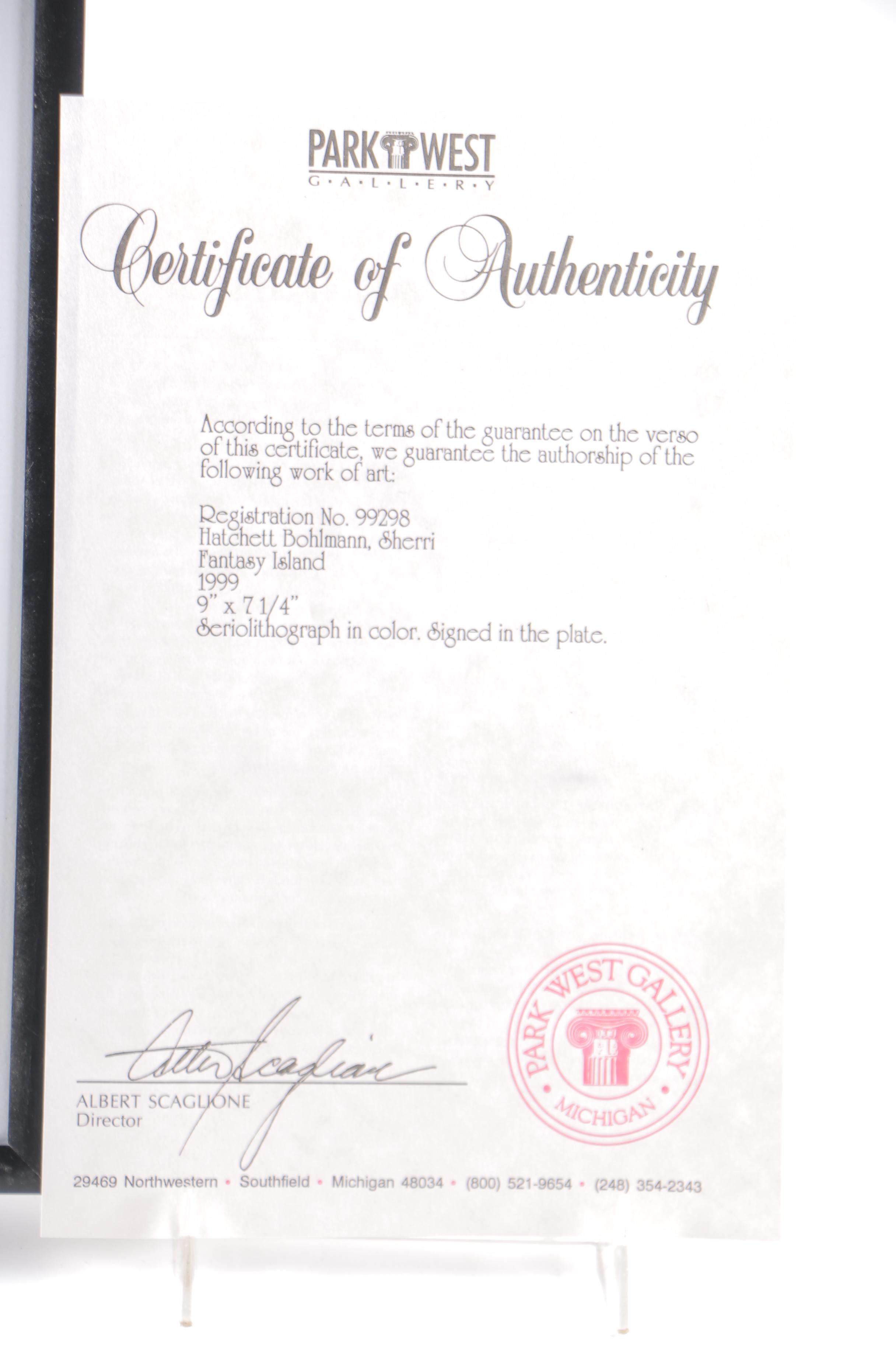 Sharie Bohlmann Seriolithograph "Fantasy Island"