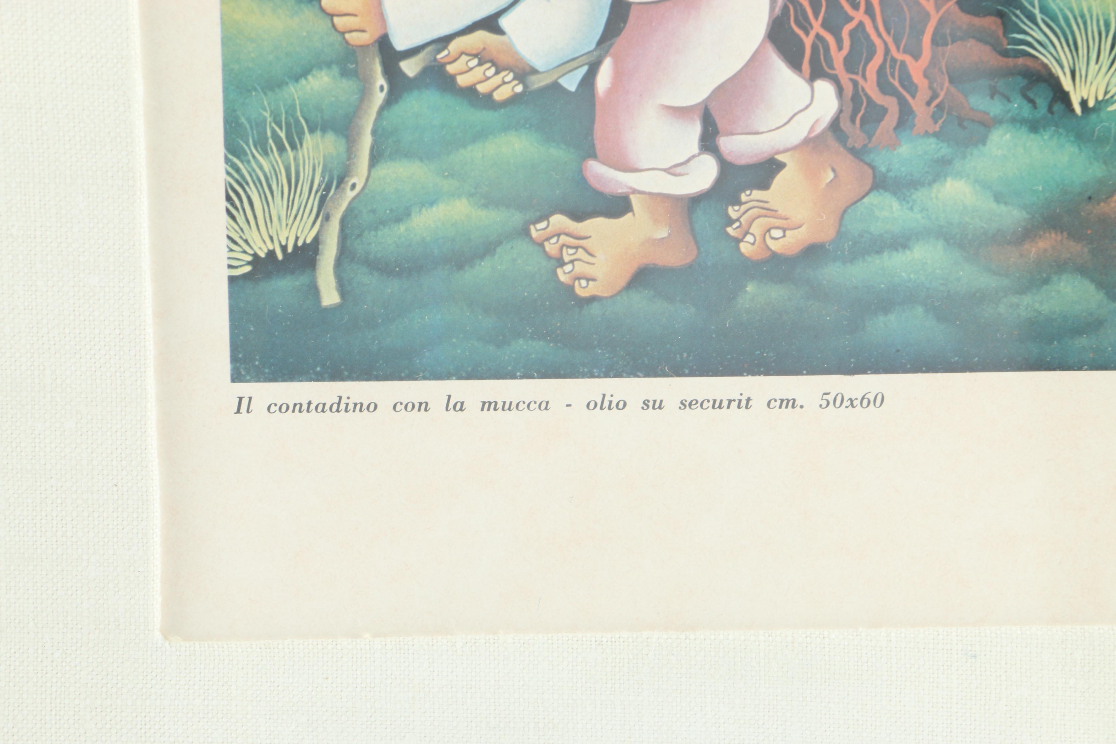 Branko Lovak Offset Lithograph of Farm Scene