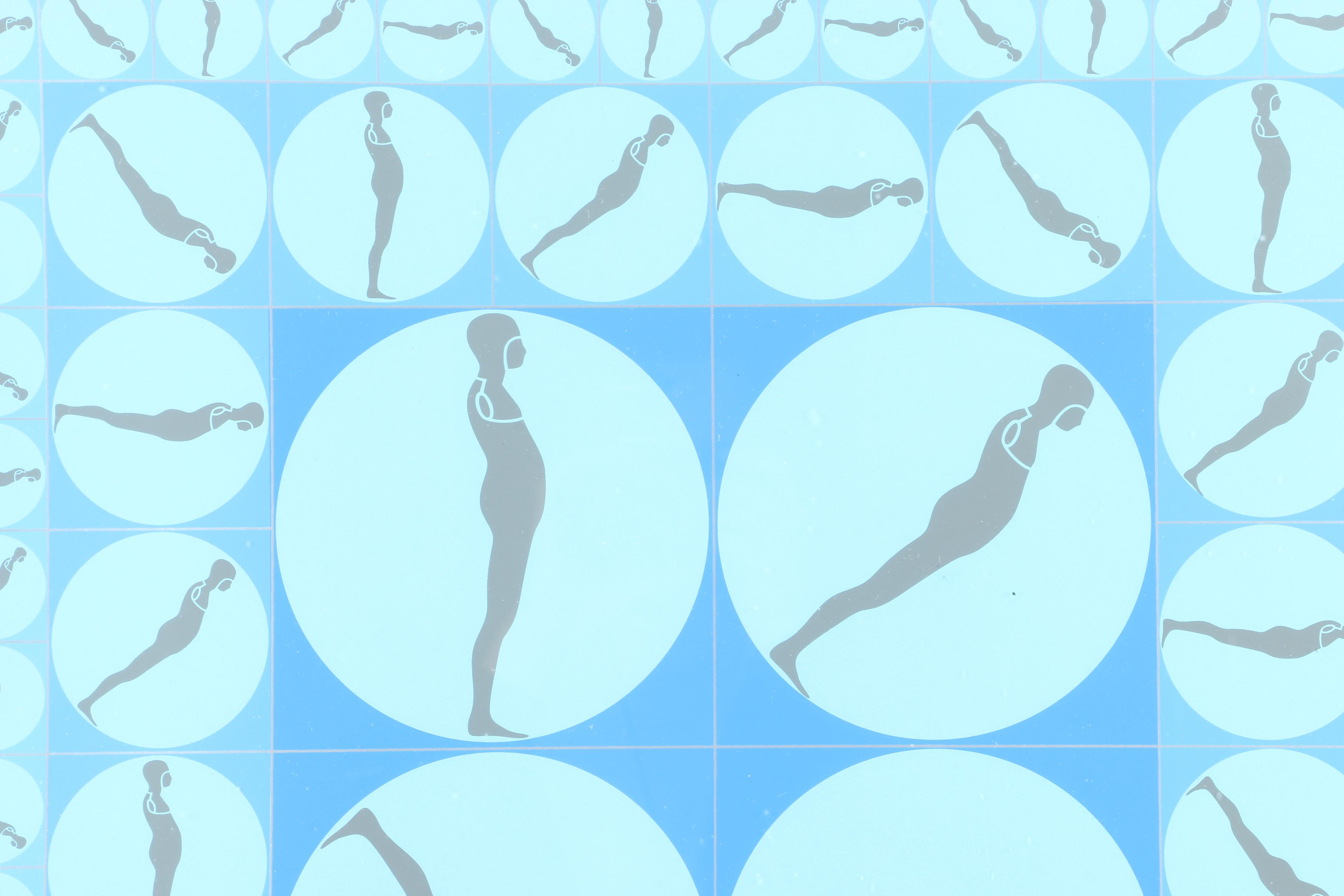 Ernest Trova Artist Proof Serigraph "Falling Man Manscape"