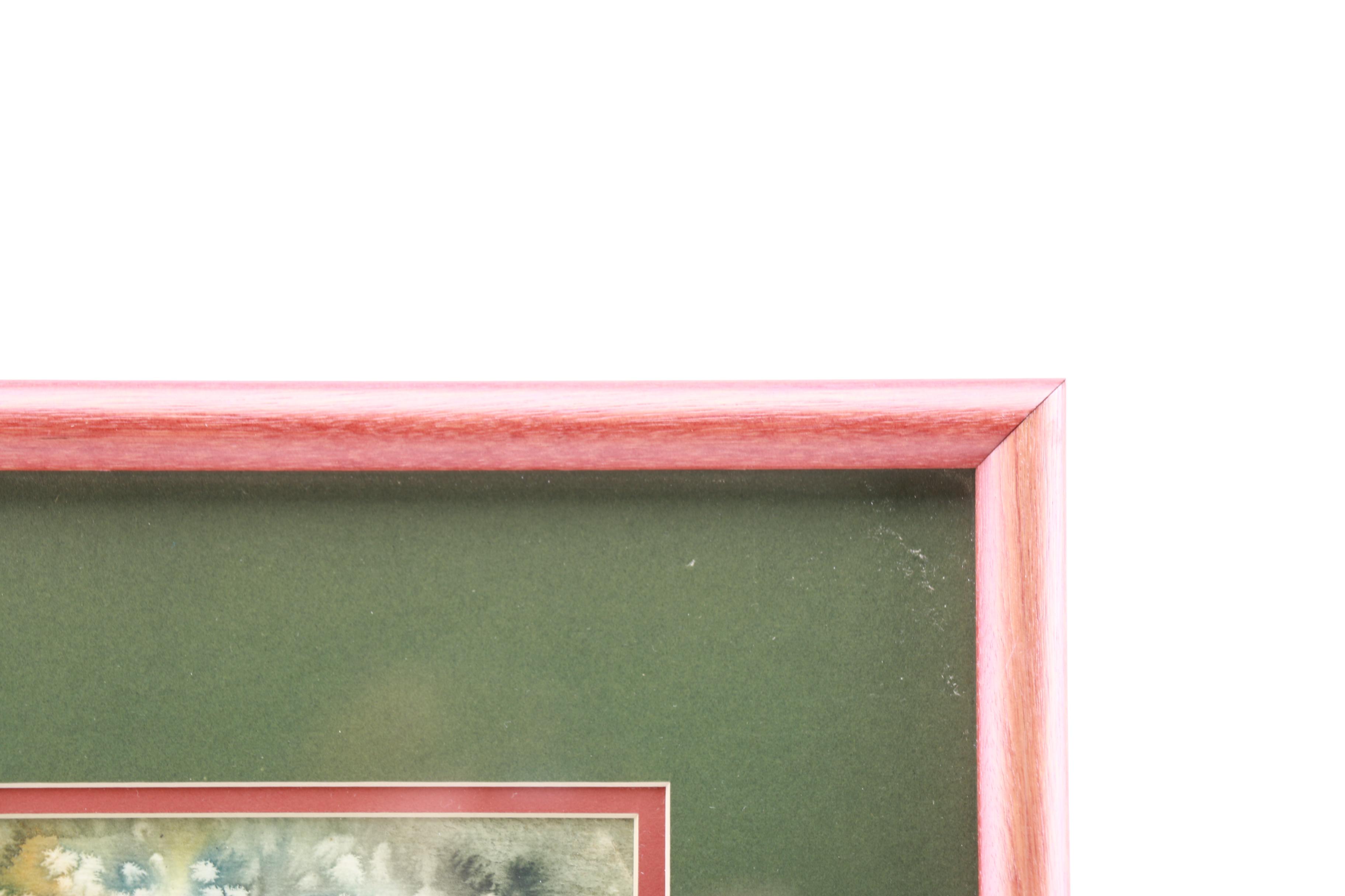 Mixed Media Painting on Paper of St. Basil's Cathedral in Moscow