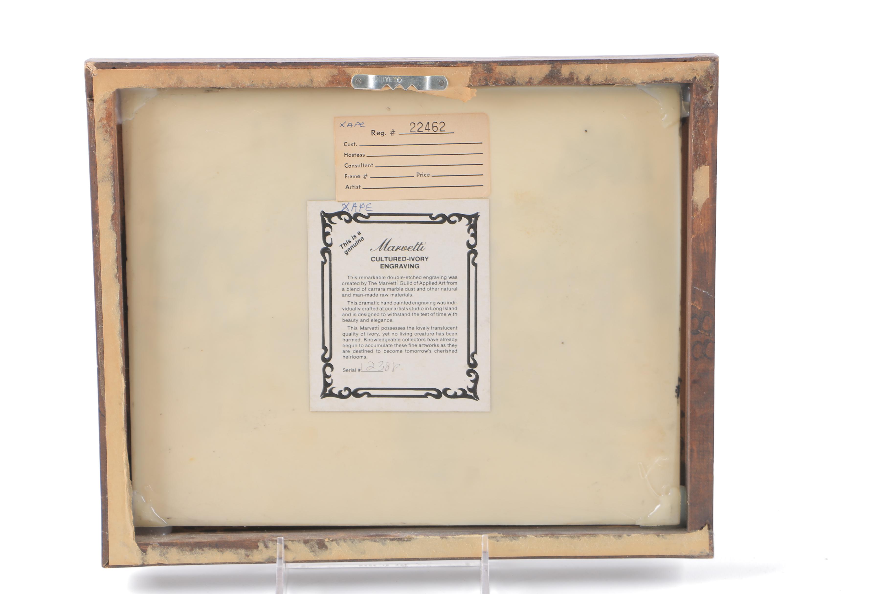 After Edwin Abbey Cultured Ivory Engraving of "Tennis Match"