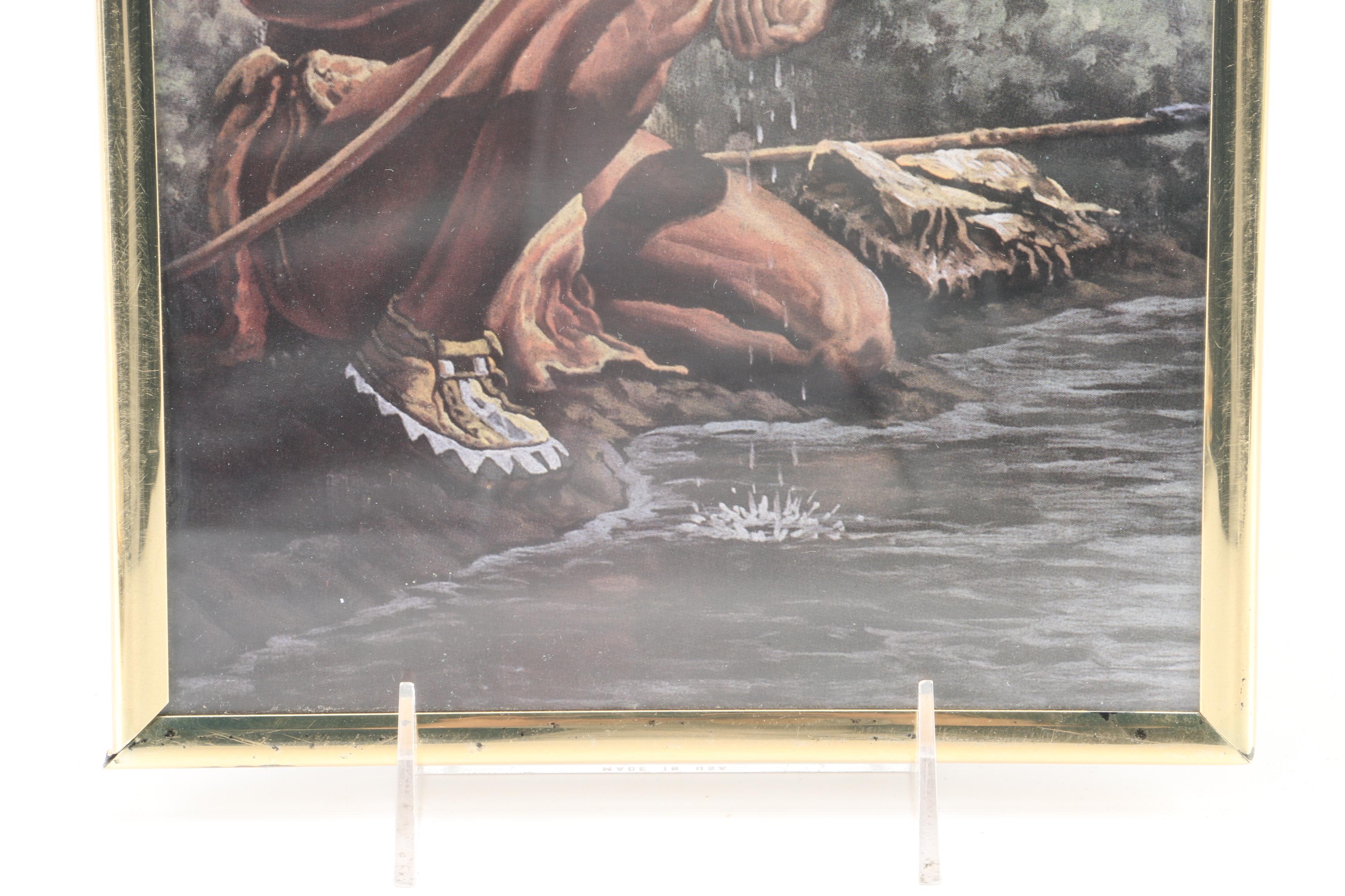 Offset Lithographs and Etching of Native American Scenes