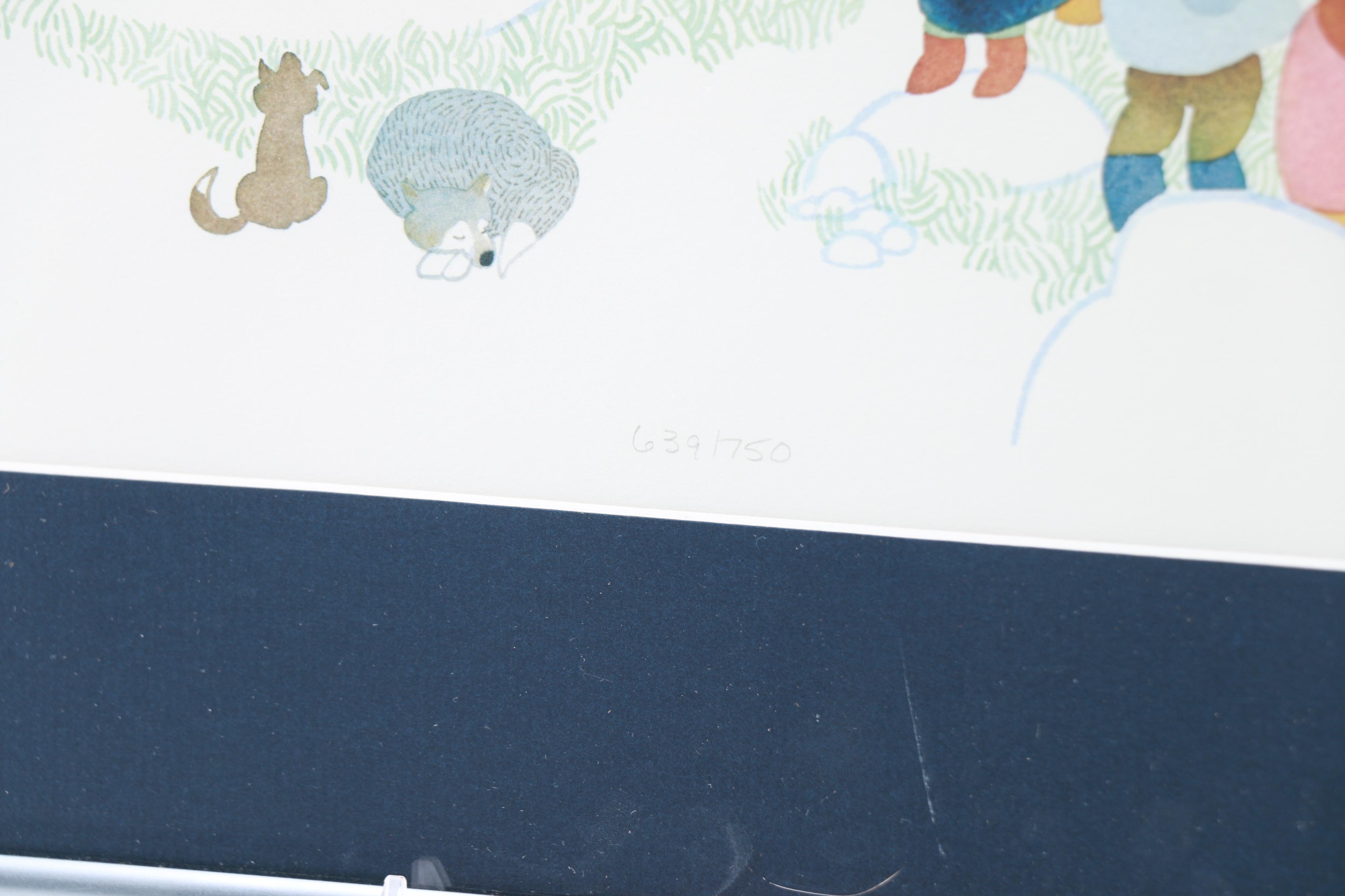 Rie Munoz Limited Edition Offset Lithograph Print "North Star Coming"