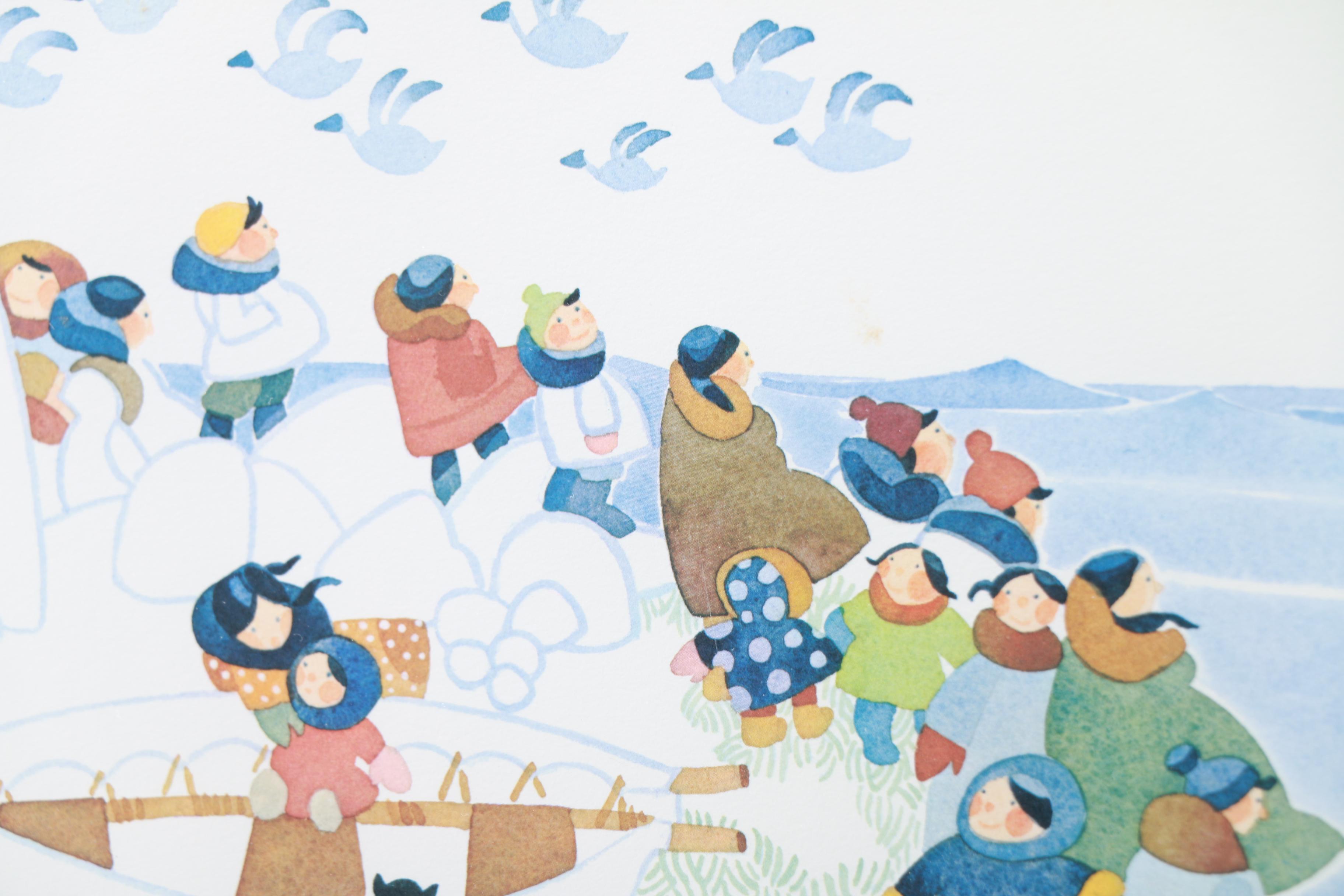 Rie Munoz Limited Edition Offset Lithograph Print "North Star Coming"