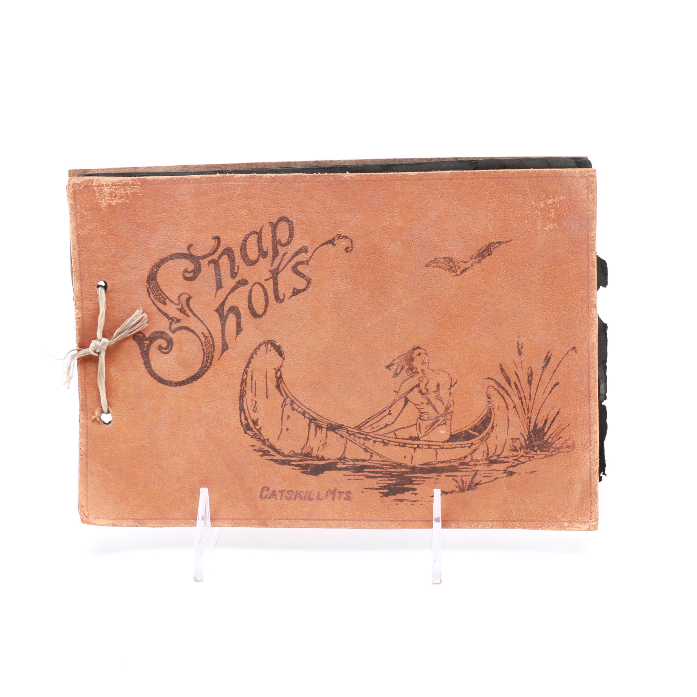 Rustic Leather Bound Photo Album