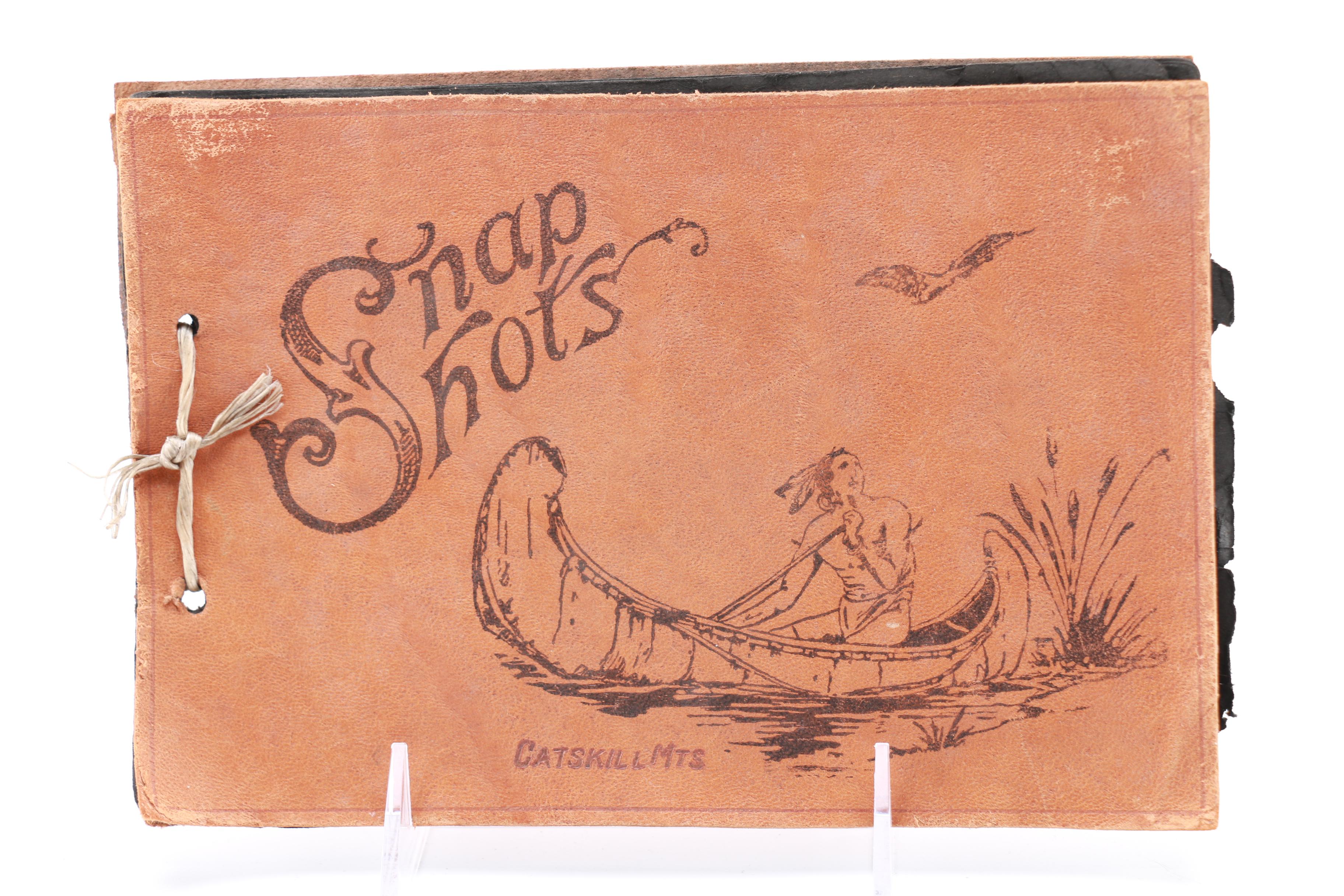 Rustic Leather Bound Photo Album