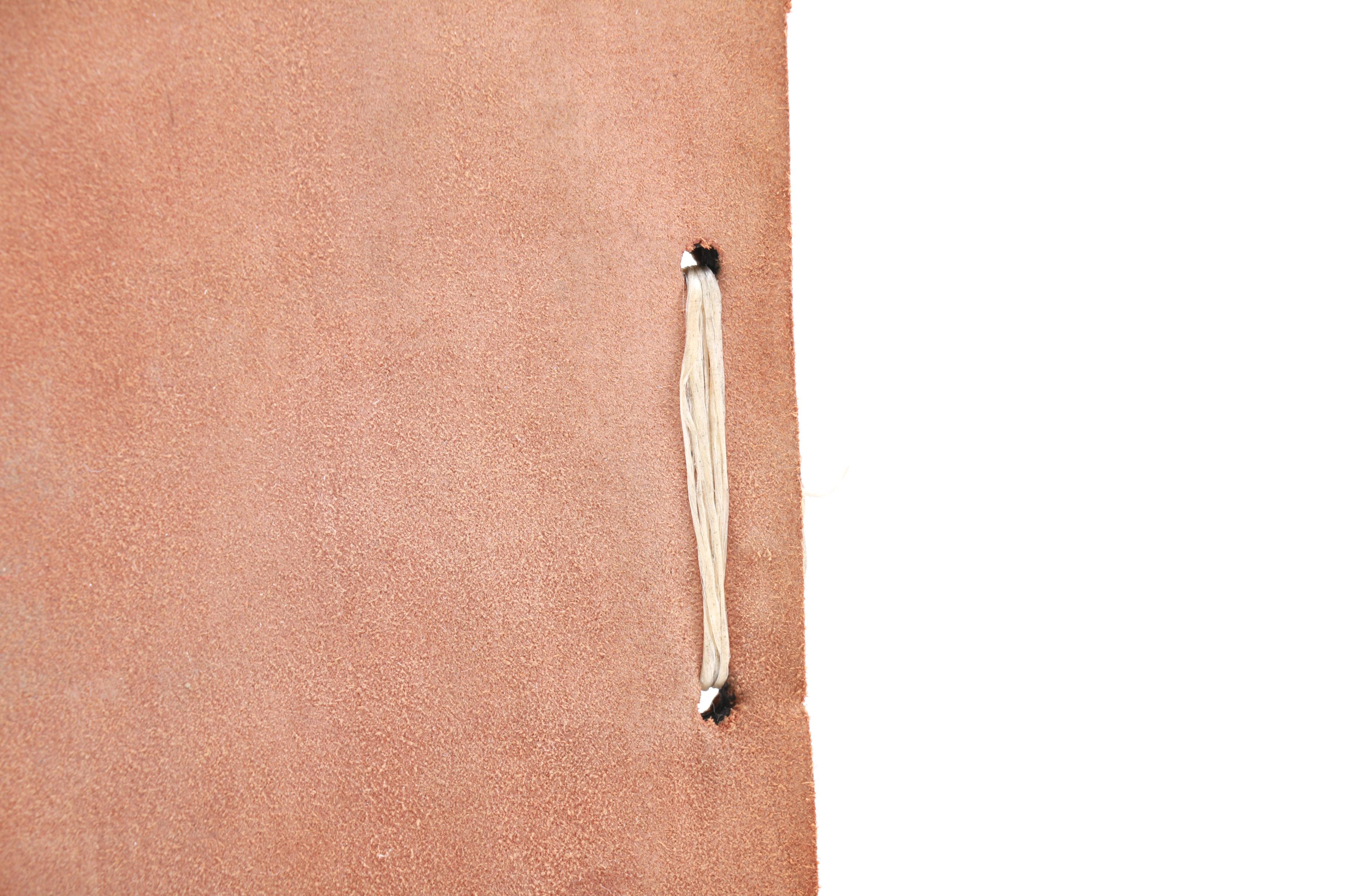 Rustic Leather Bound Photo Album