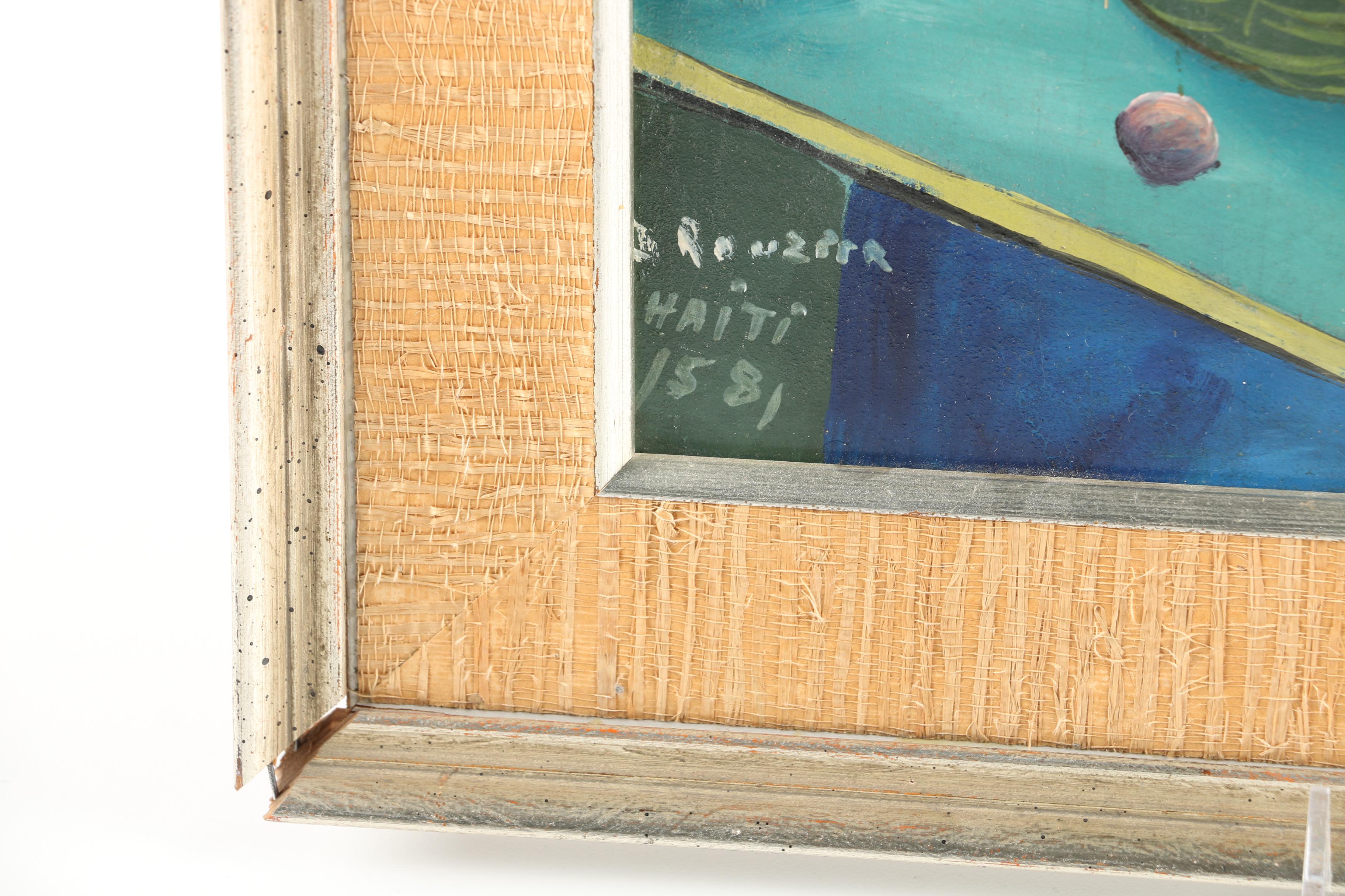 D. Rouzita Oil Painting on Masonite of a Haitian Woman