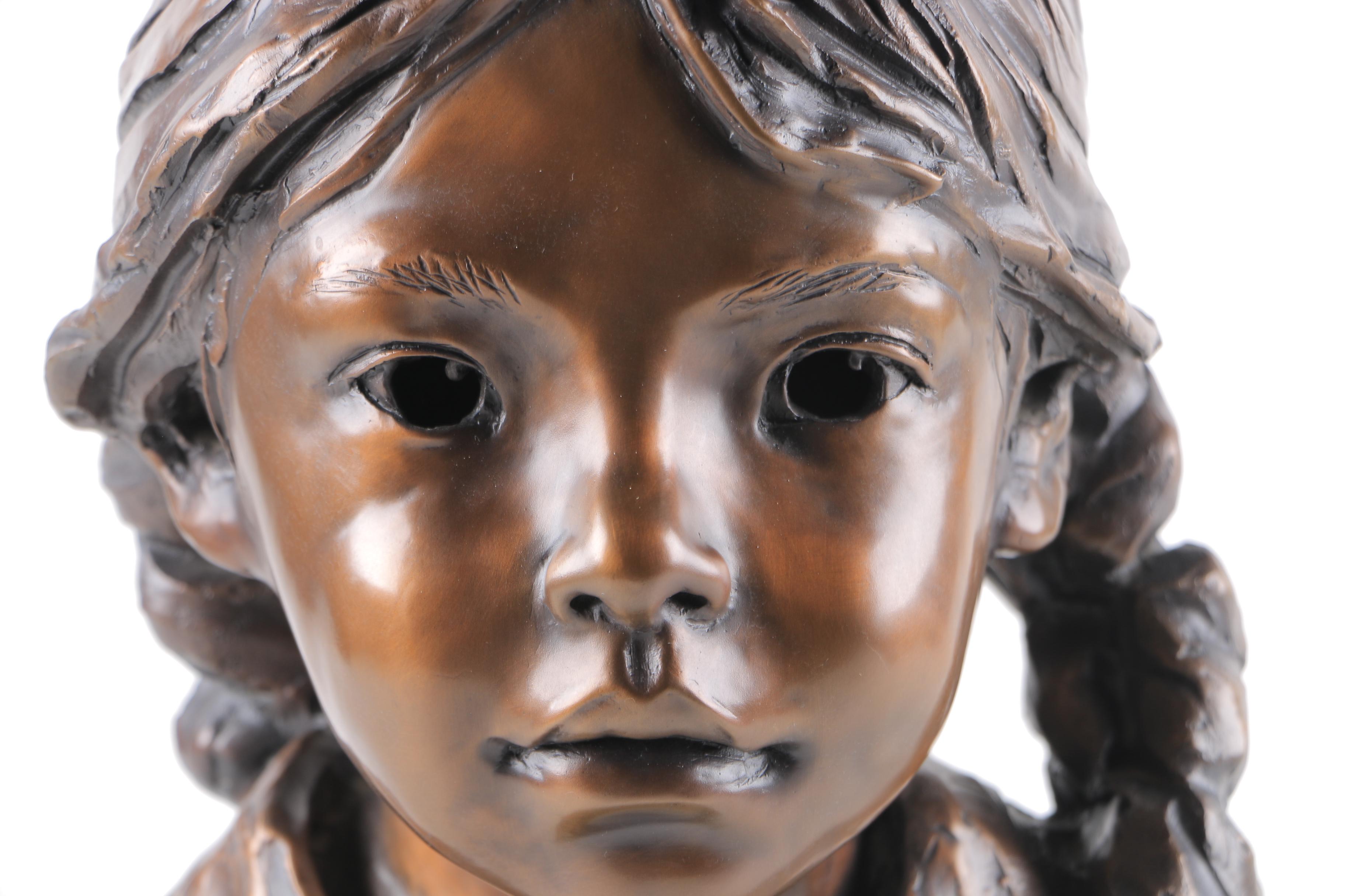 Glenna Goodacre Limited Edition Bronze "Bust of a Young Girl"