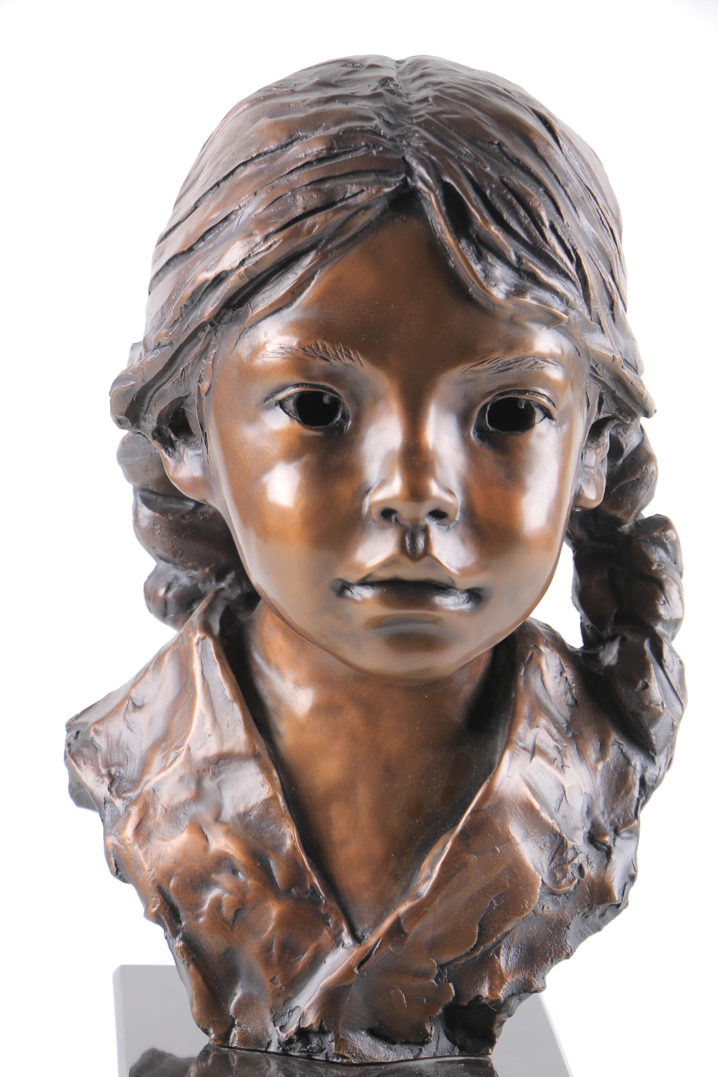 Glenna Goodacre Limited Edition Bronze "Bust of a Young Girl"