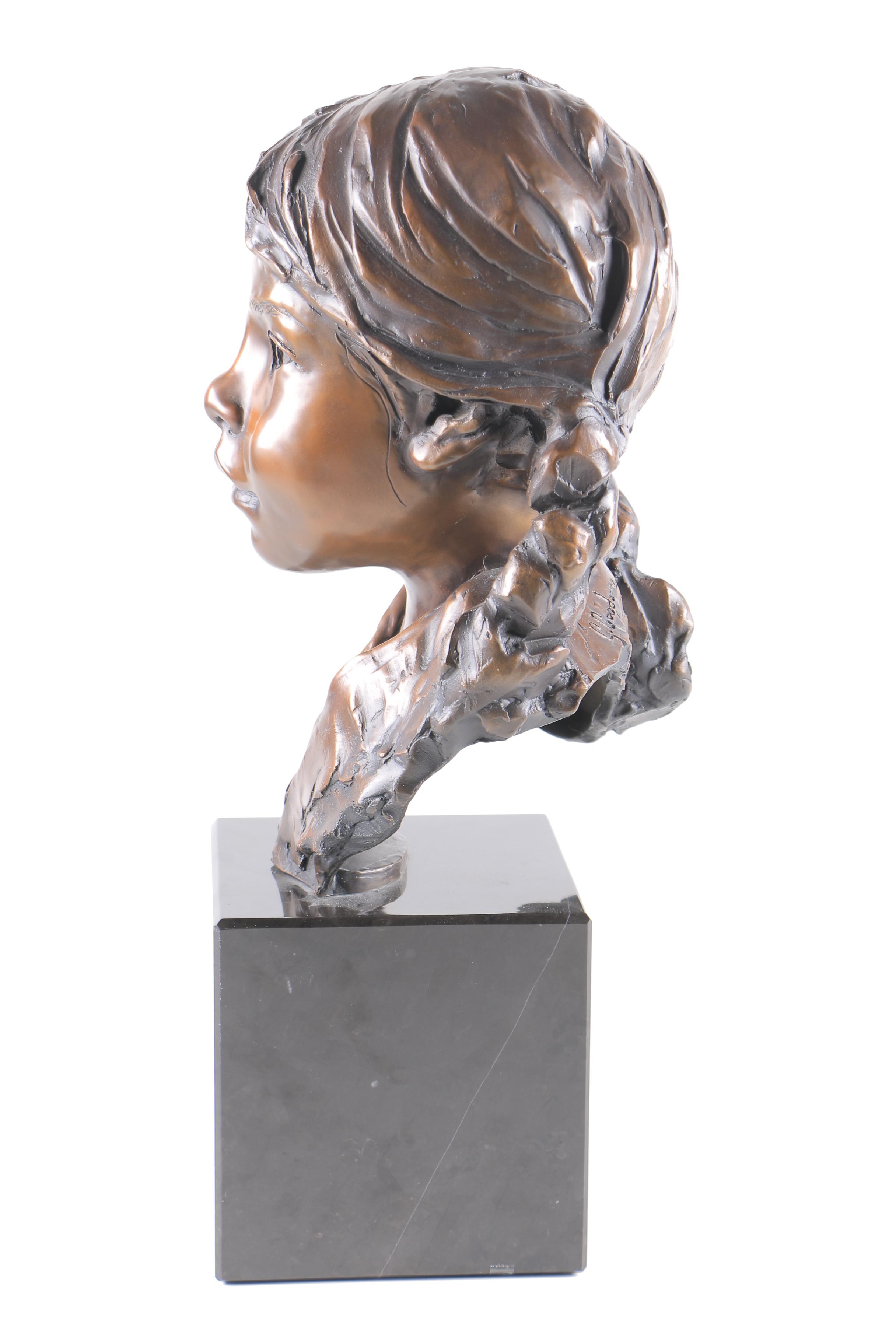 Glenna Goodacre Limited Edition Bronze "Bust of a Young Girl"