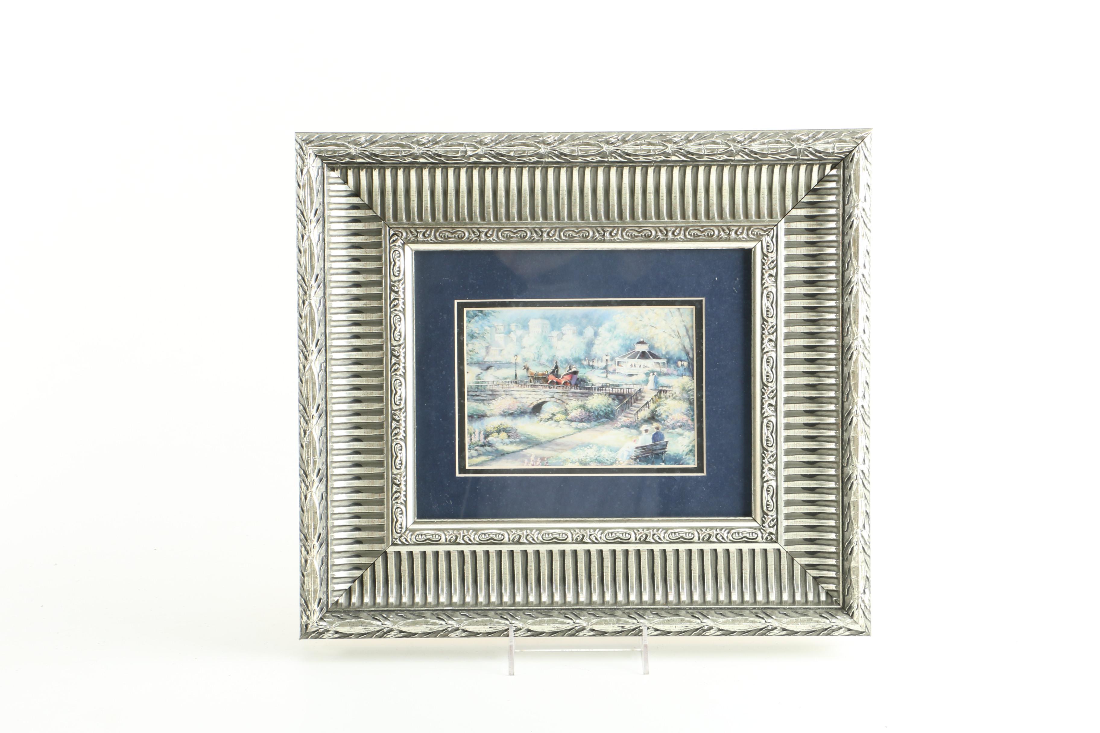 Offset Lithographs After Paintings of Genre Scenes