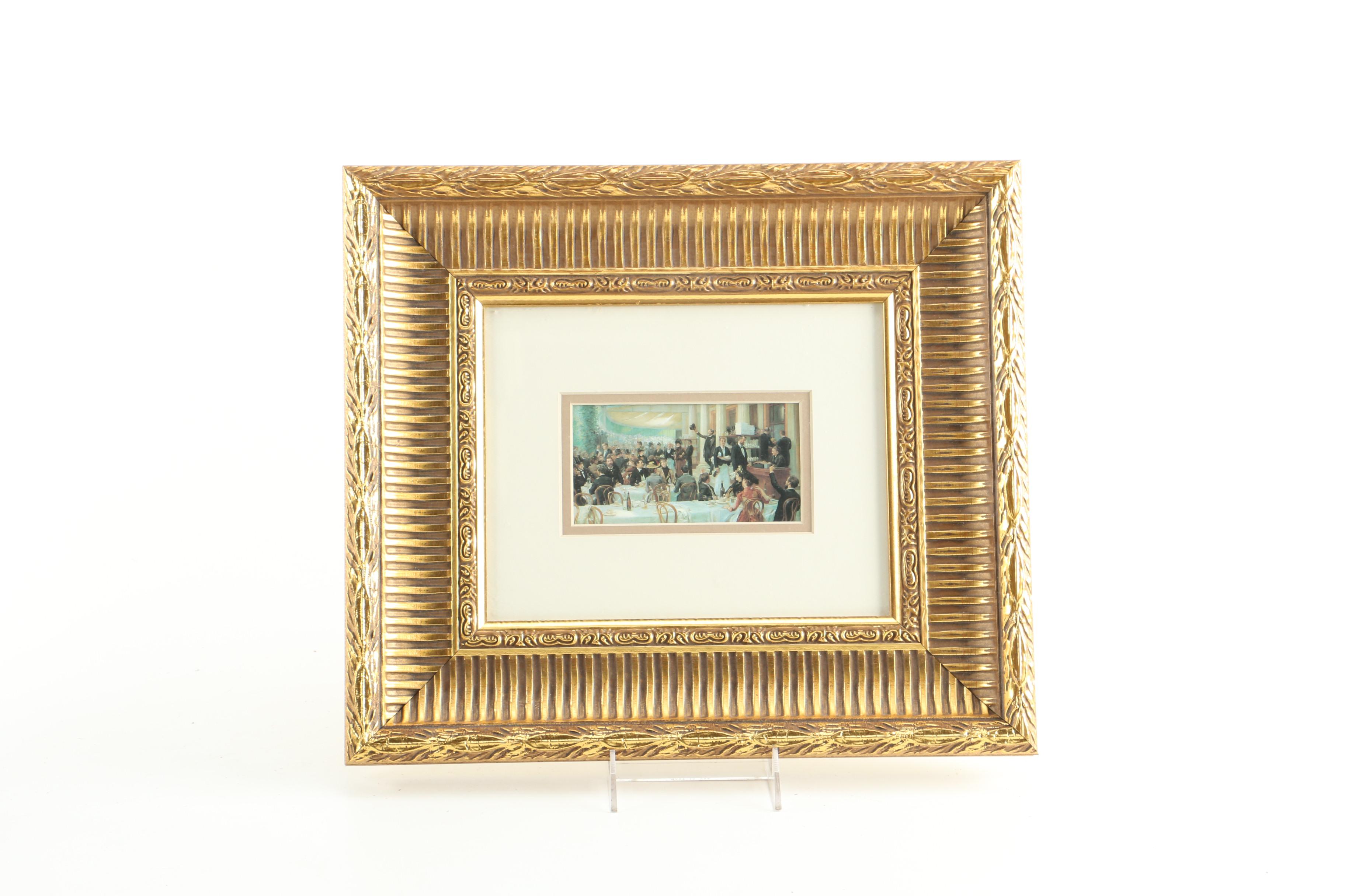 Offset Lithographs After Paintings of Genre Scenes