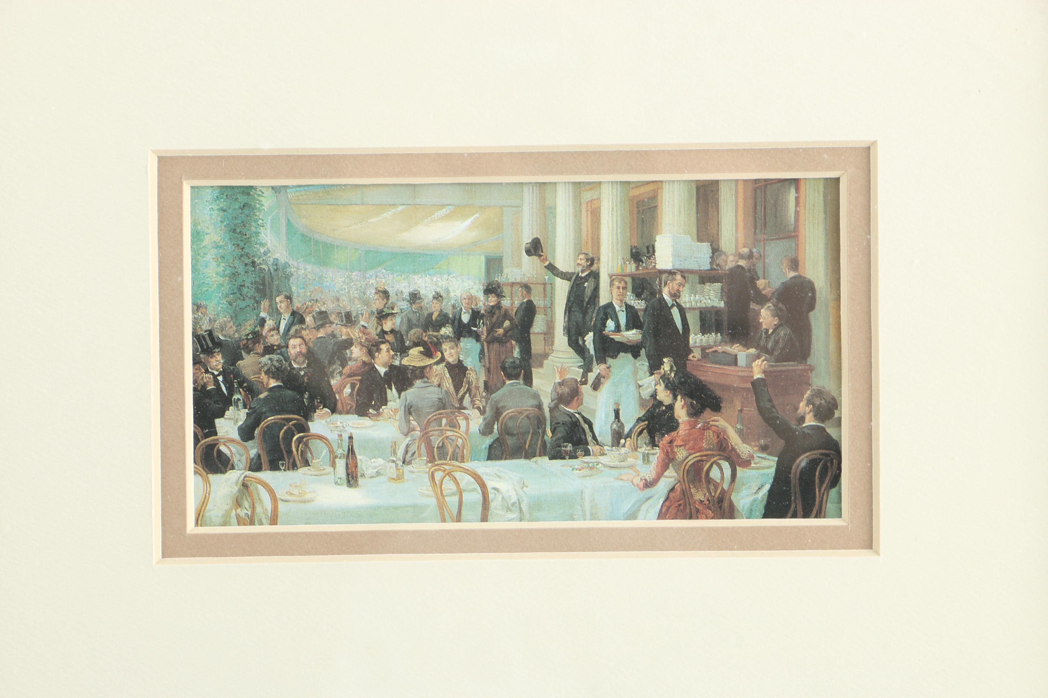 Offset Lithographs After Paintings of Genre Scenes
