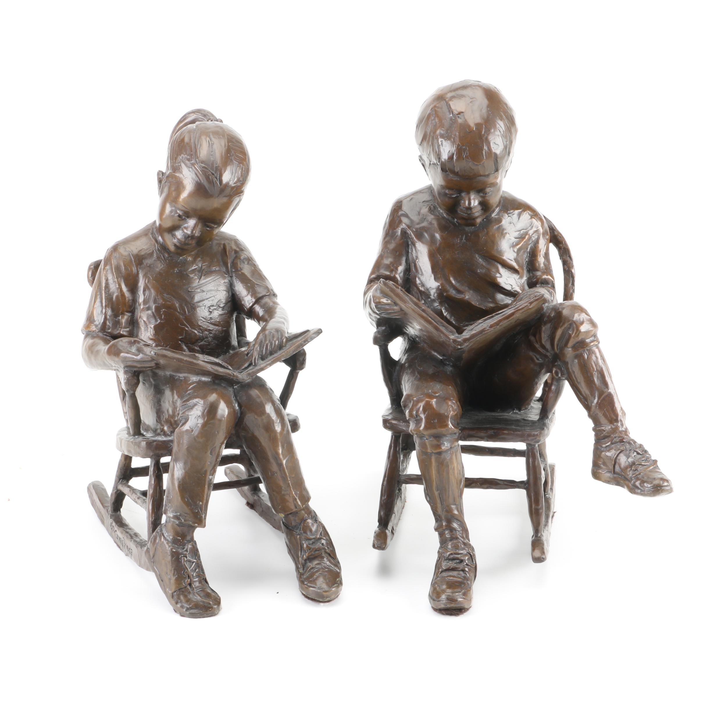 Gary Lee Price Limited Edition Bronze Sculptures of Children