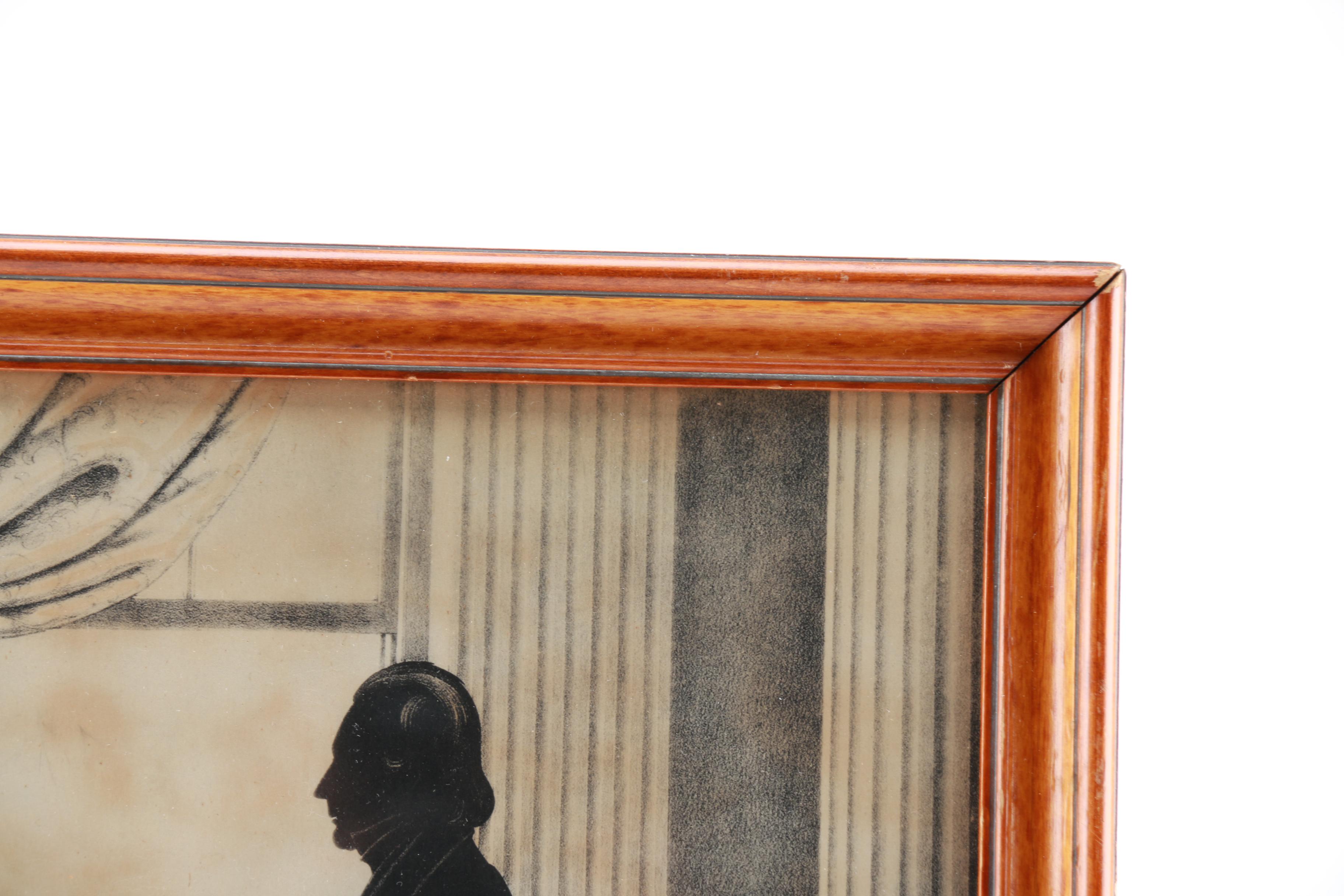 After William H. Brown Silhouette Lithographs of Andrew Jackson and Henry Clay