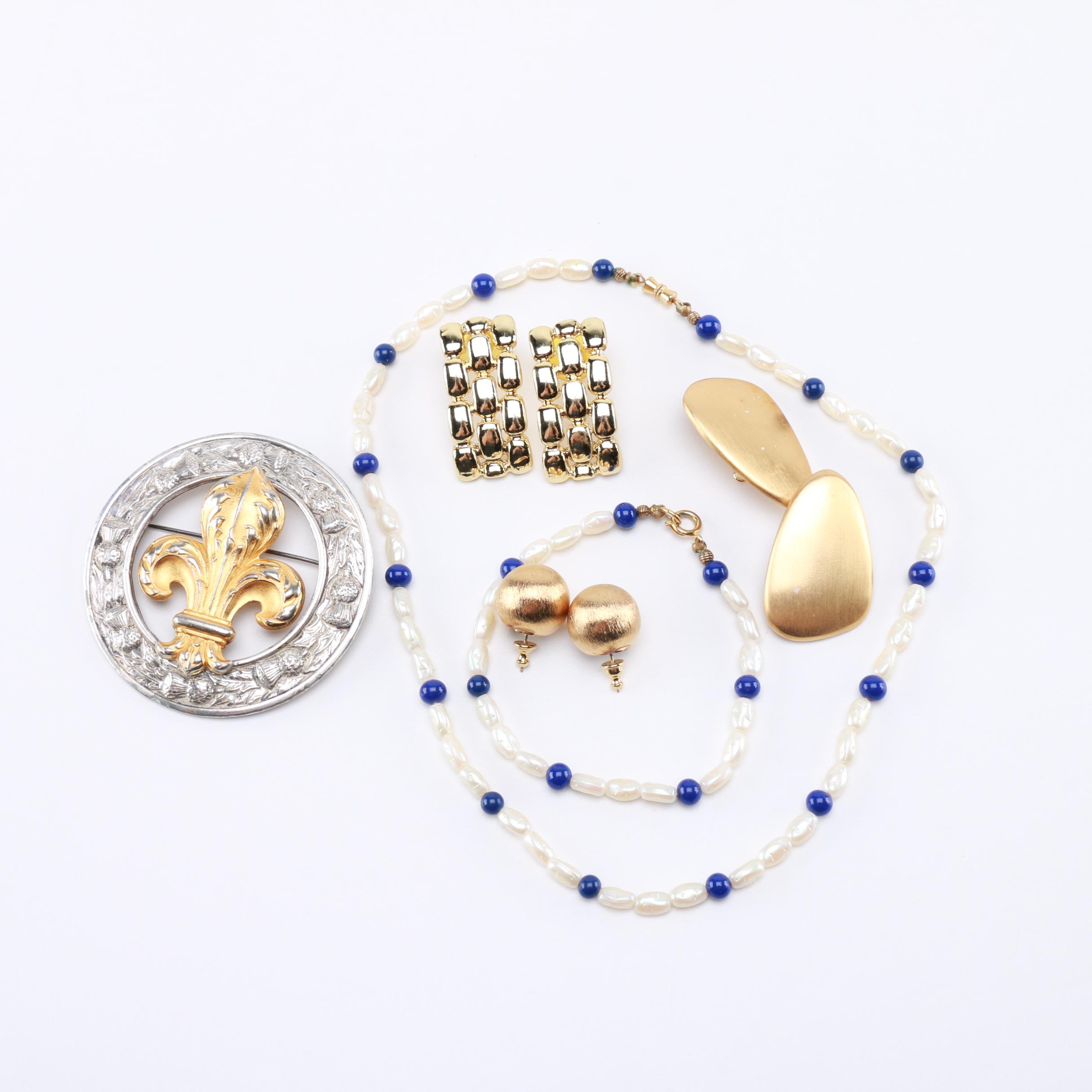 Assorted Costume Jewelry Including Agnew