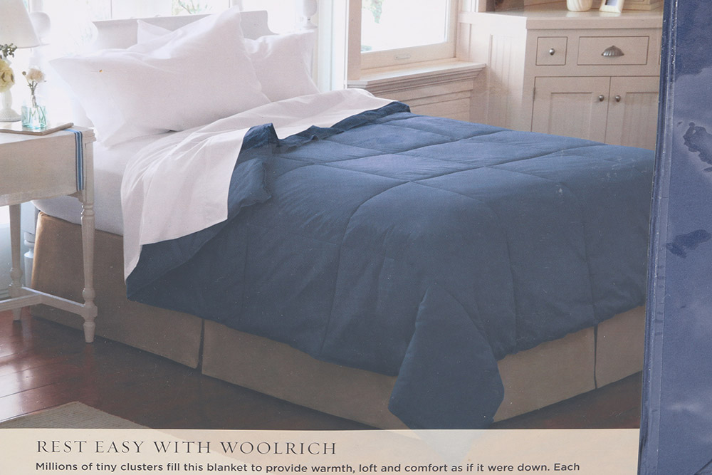 Woolrich Blue Down-Free Twin Sized Comforter