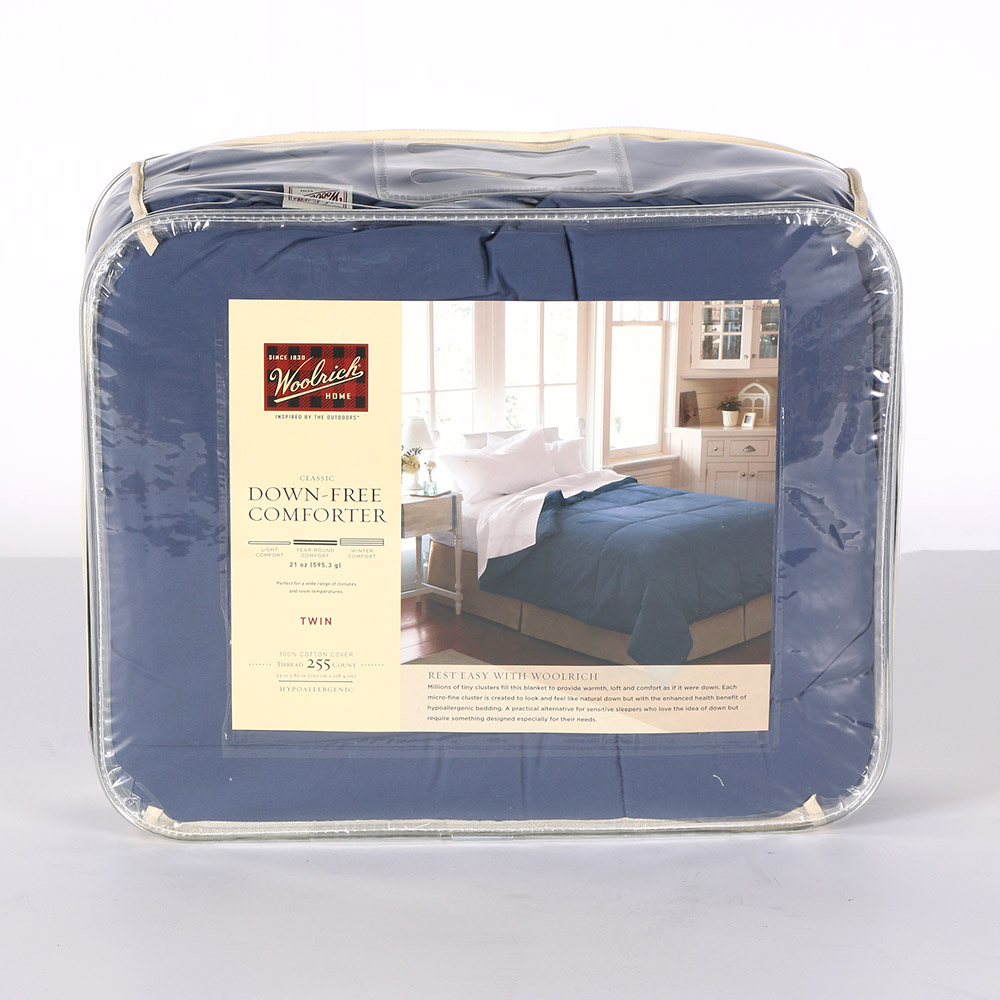 Woolrich Blue Down-Free Twin Sized Comforter