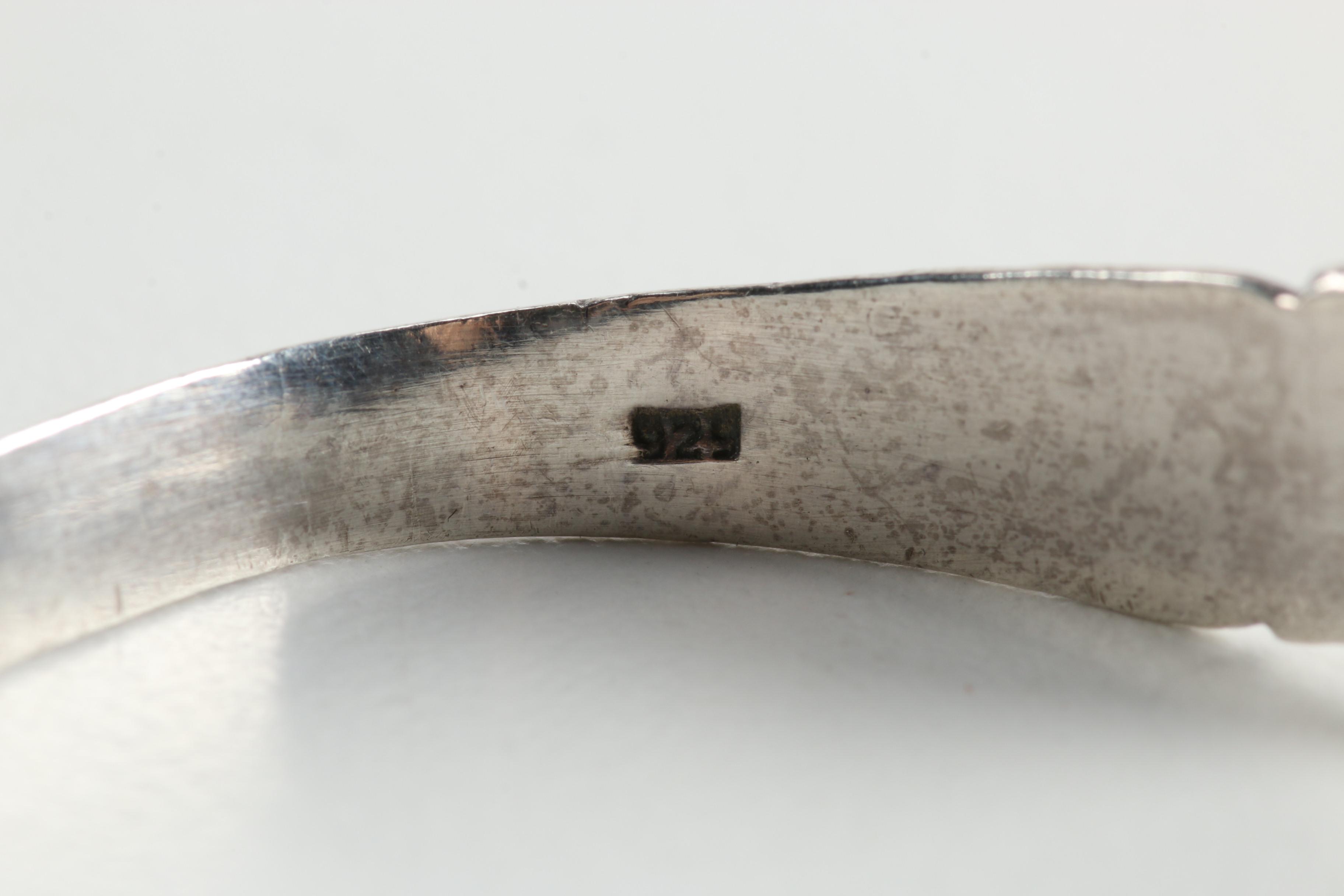 1905 Boots Pure Drug Co. Sterling Pendant Box and Other Sterling Items