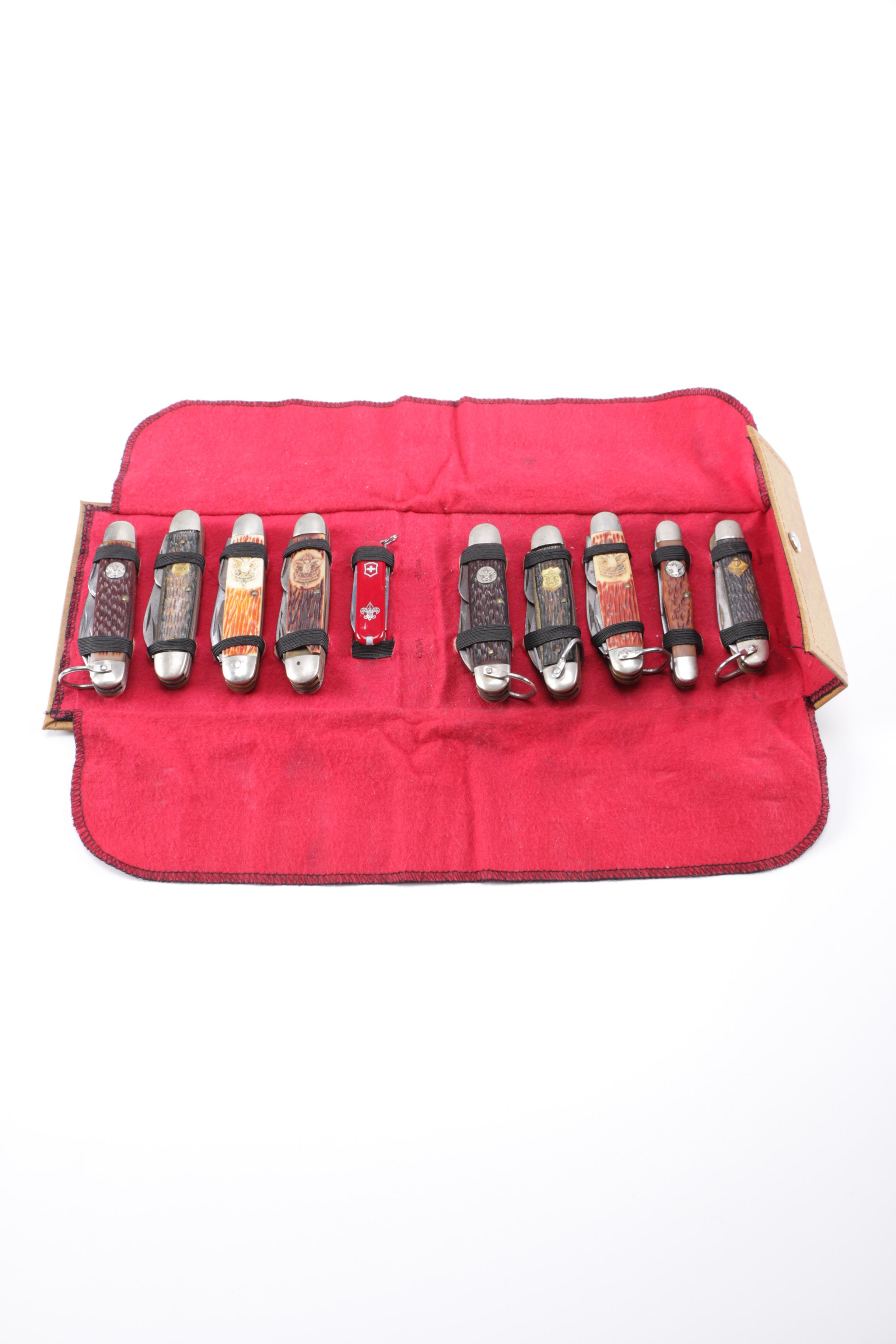 Vintage Boy Scout Pocket Knife Collection