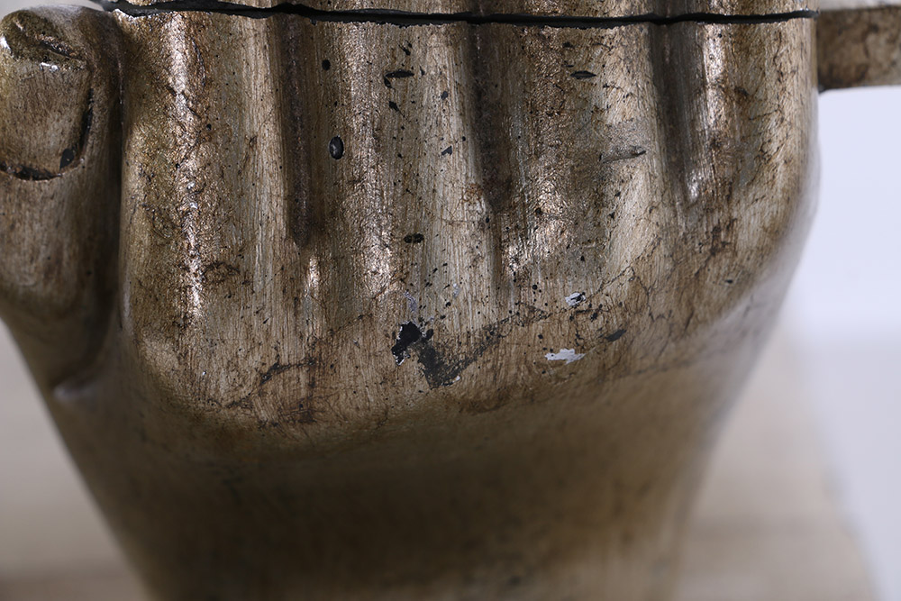 Sculptural Tray Suspended by Molded Hands