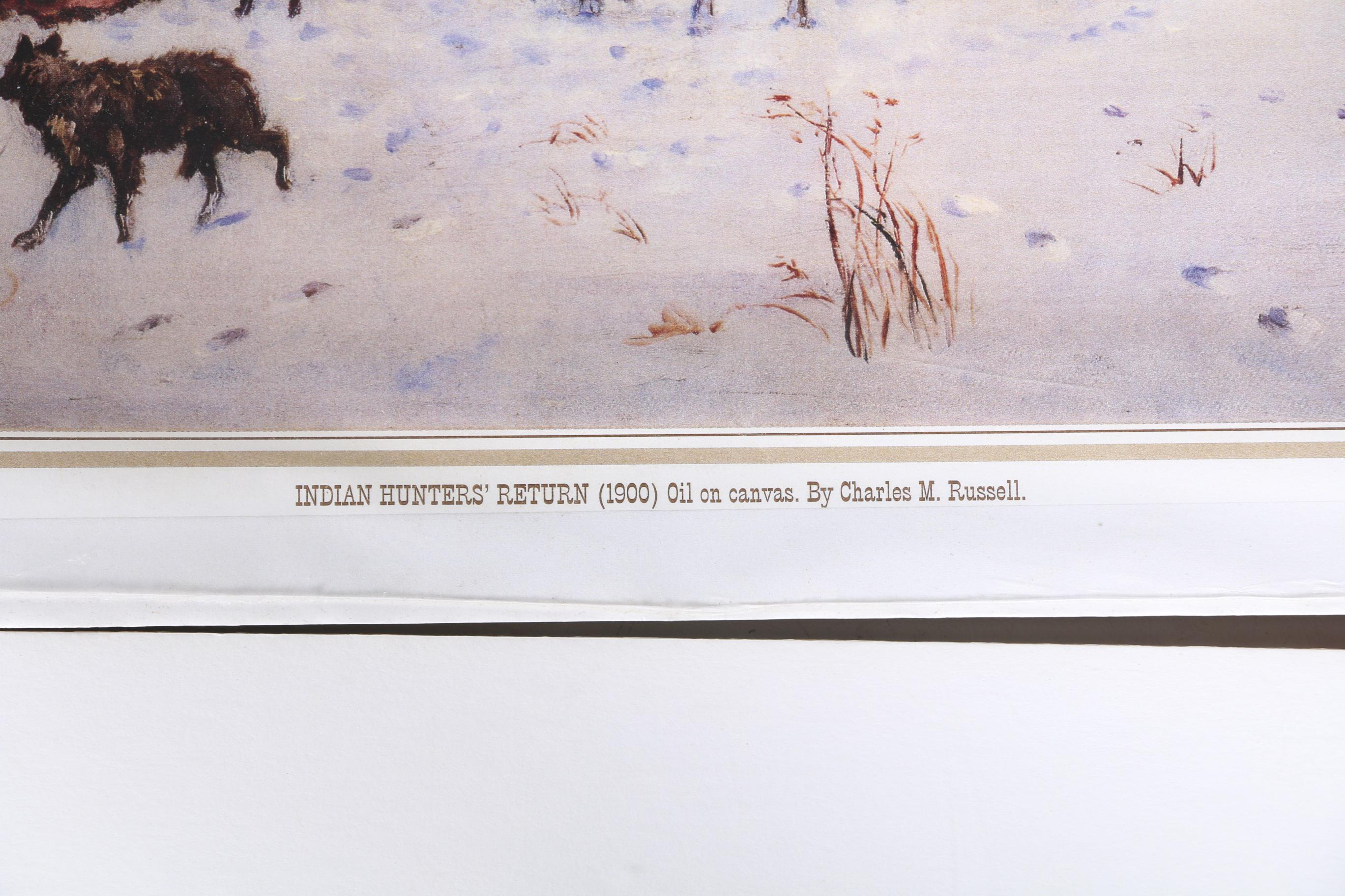 Charles Marion Russell Offset Lithographs of Old West Scenes