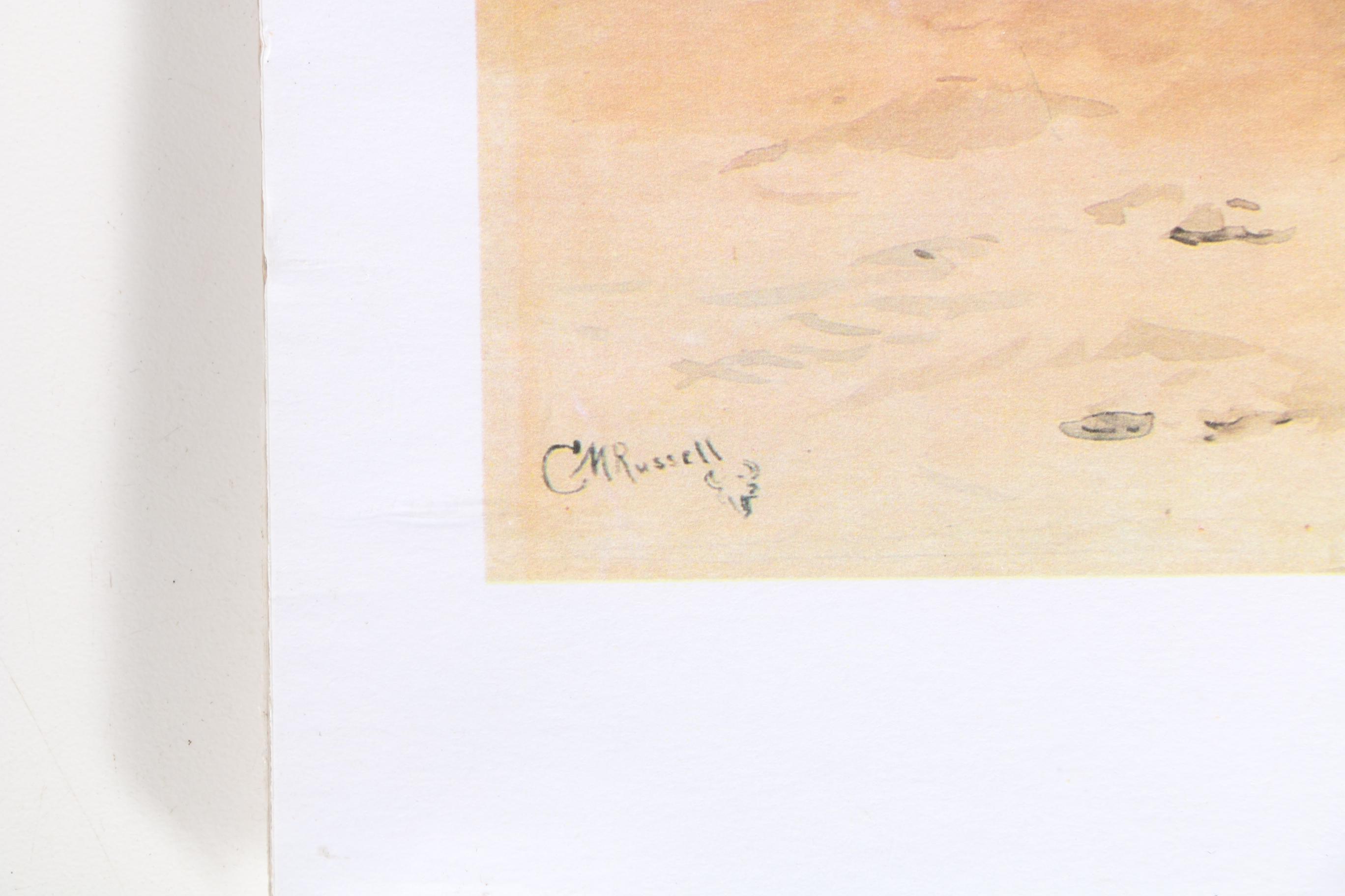 Charles Marion Russell Offset Lithographs of Old West Scenes