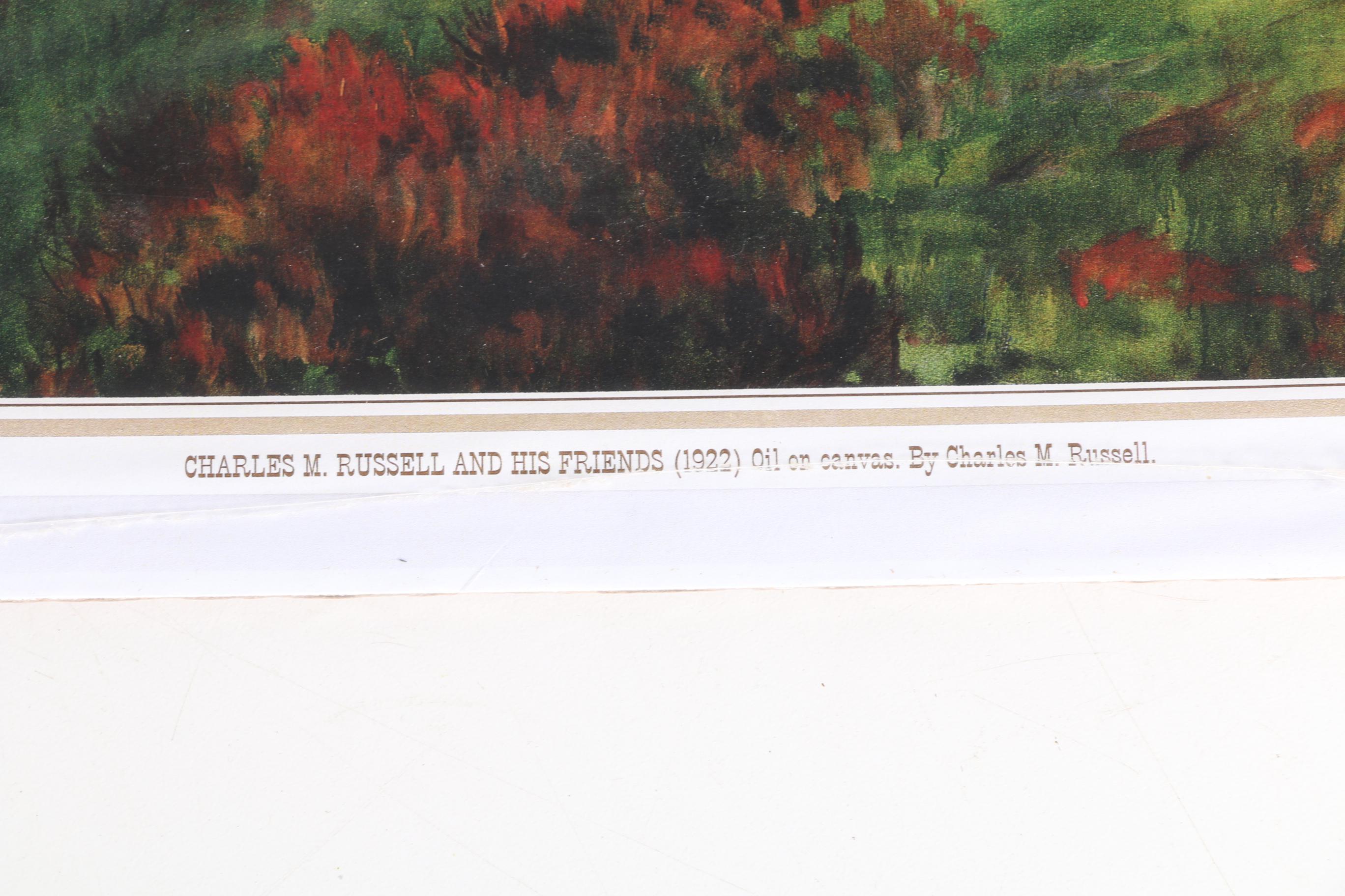 Charles Marion Russell Offset Lithographs of Old West Scenes