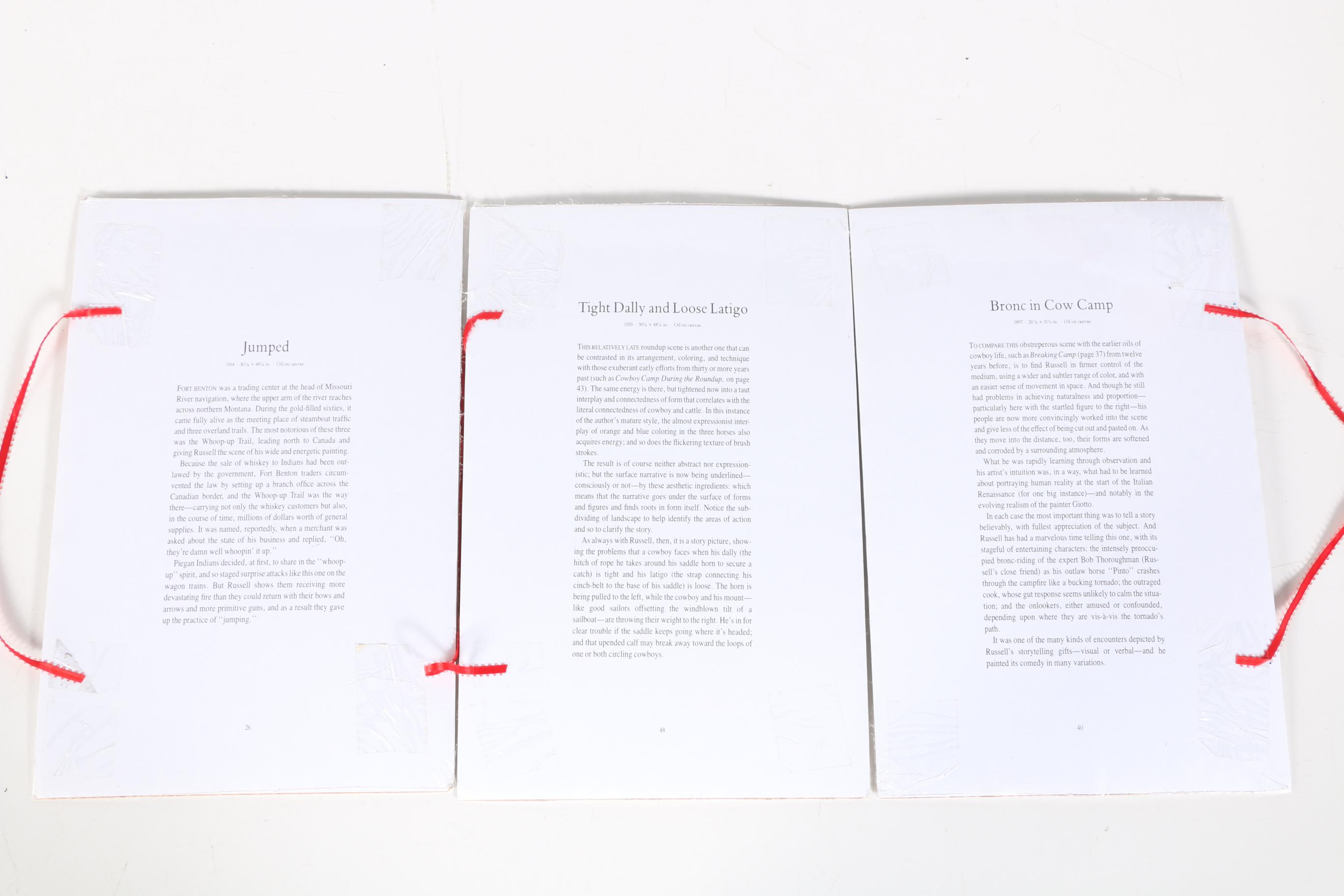 Charles Marion Russell Offset Lithographs of Old West Scenes