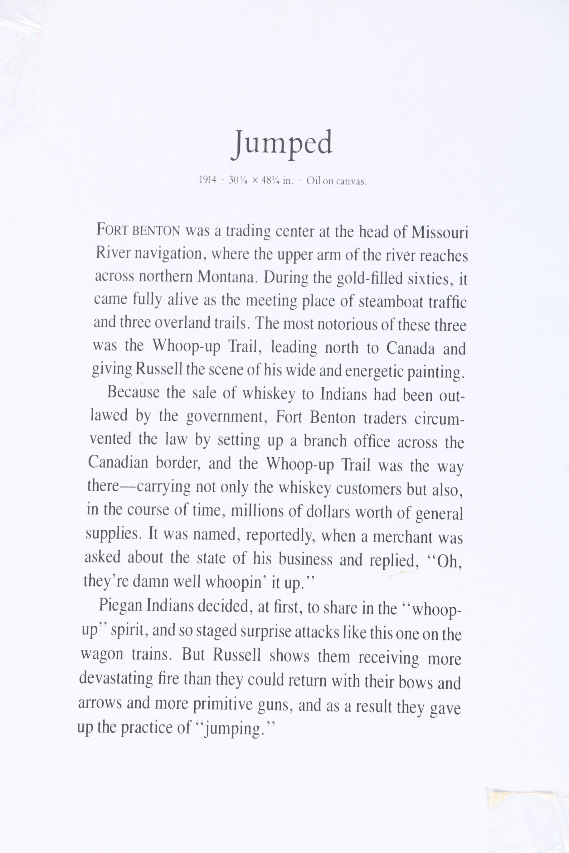 Charles Marion Russell Offset Lithographs of Old West Scenes