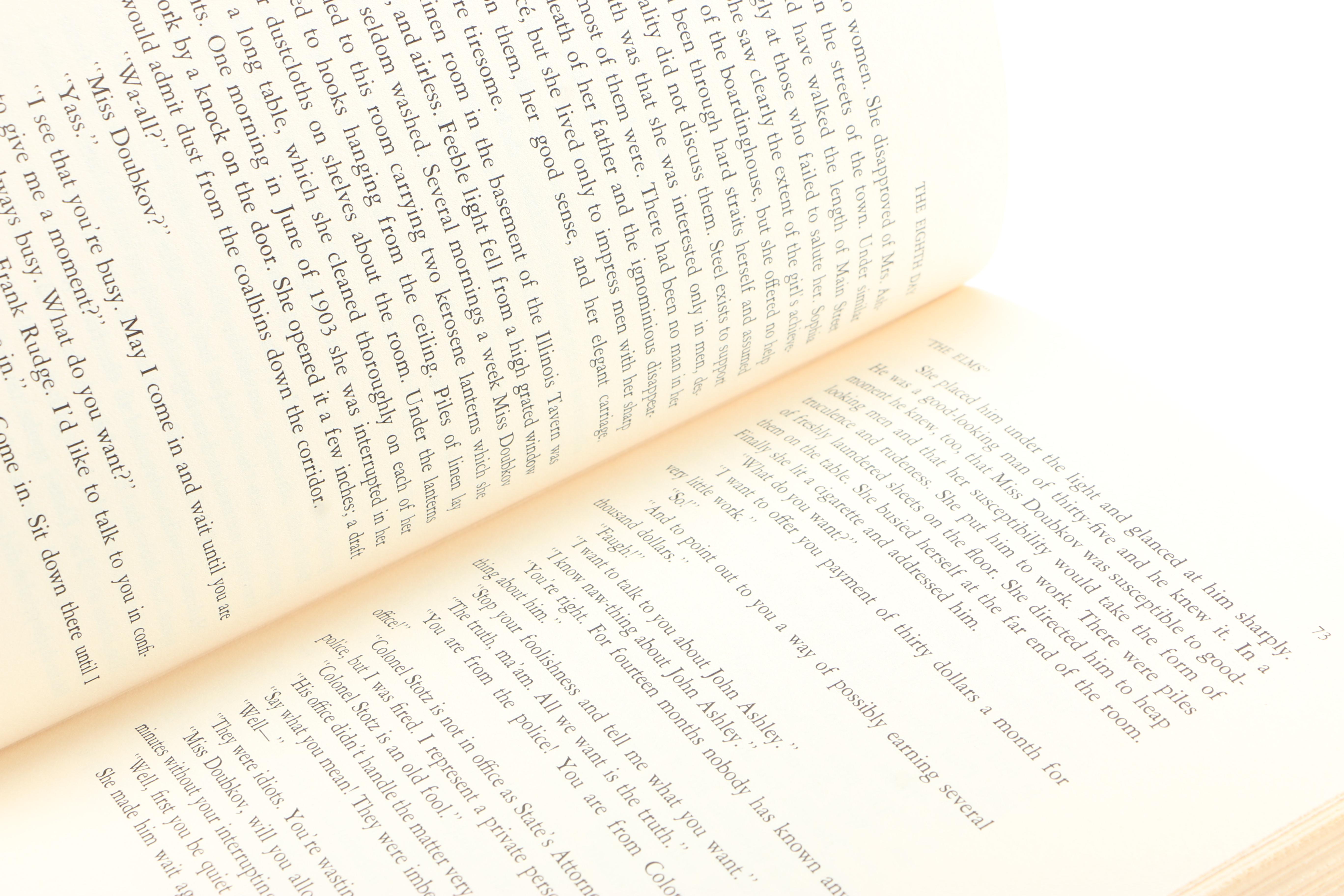 1967 First Edition "The Eighth Day" by Thornton Wilder