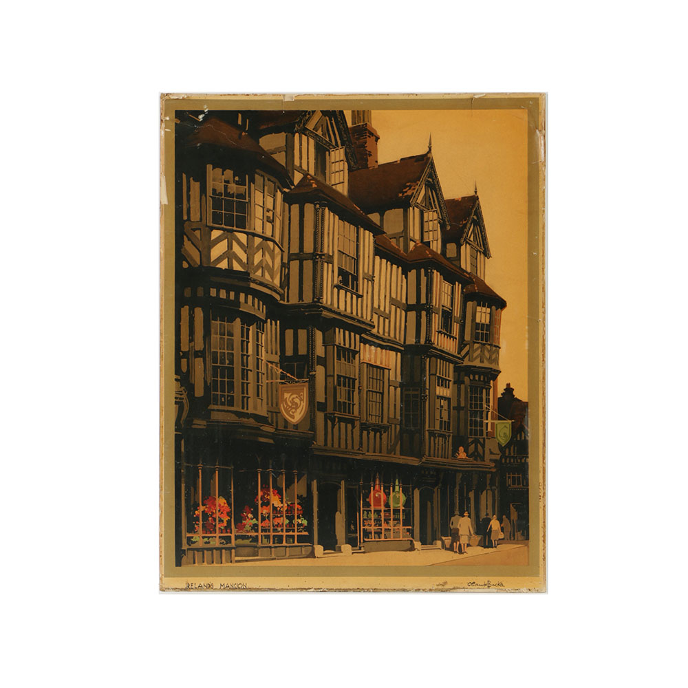 After Claude Buckle Lithograph Poster "Ireland's Mansion"