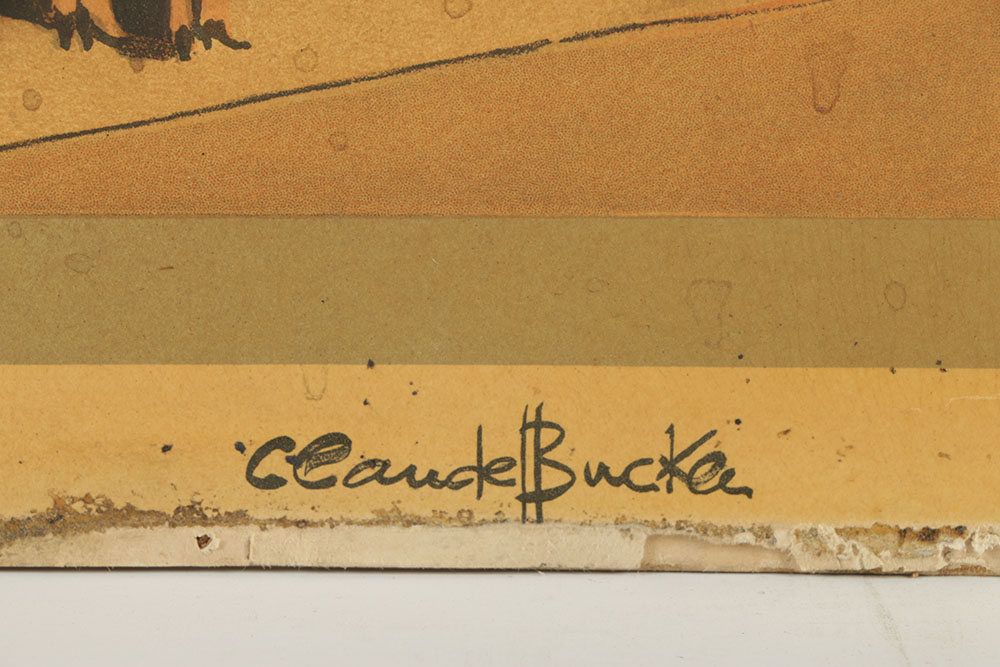 After Claude Buckle Lithograph Poster "Ireland's Mansion"