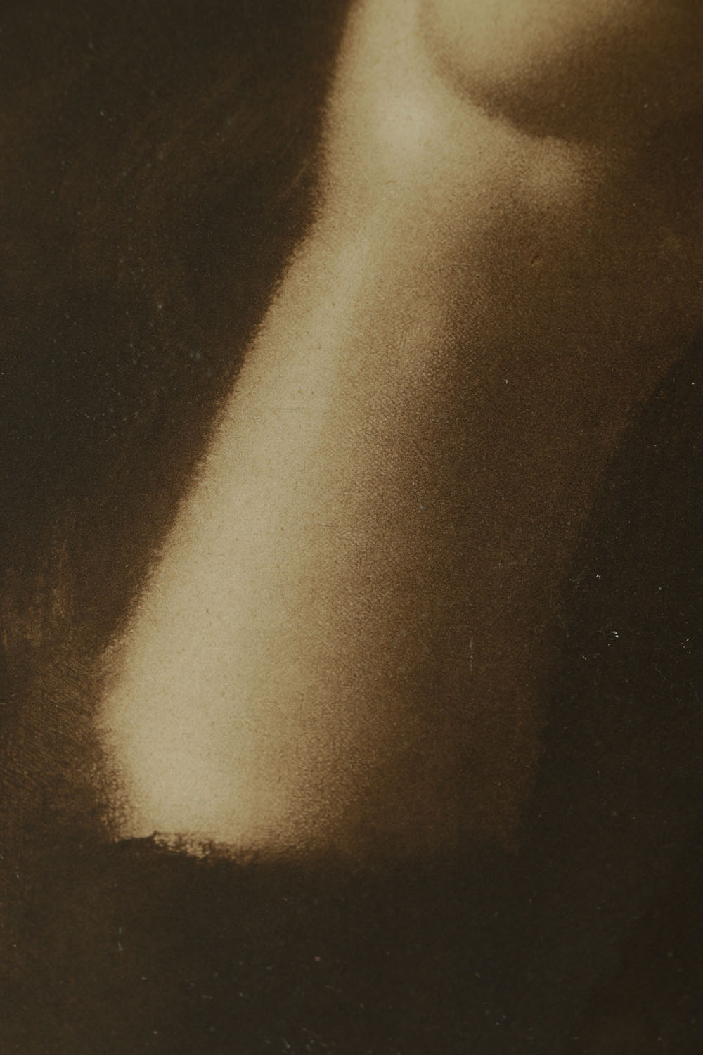 Lithograph on Paper After Oil Portrait on Canvas of Woman