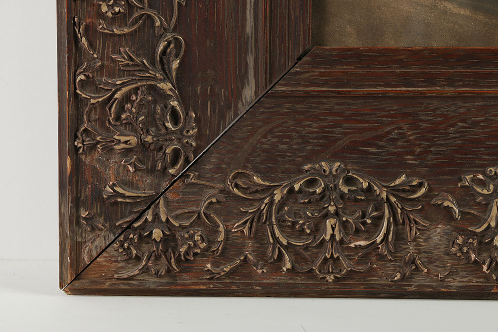 Lithograph on Paper After Oil Portrait on Canvas of Woman