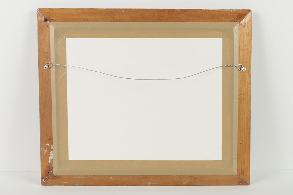 Wood Engraving After Frederick Remington "Teaching a Mustang..."