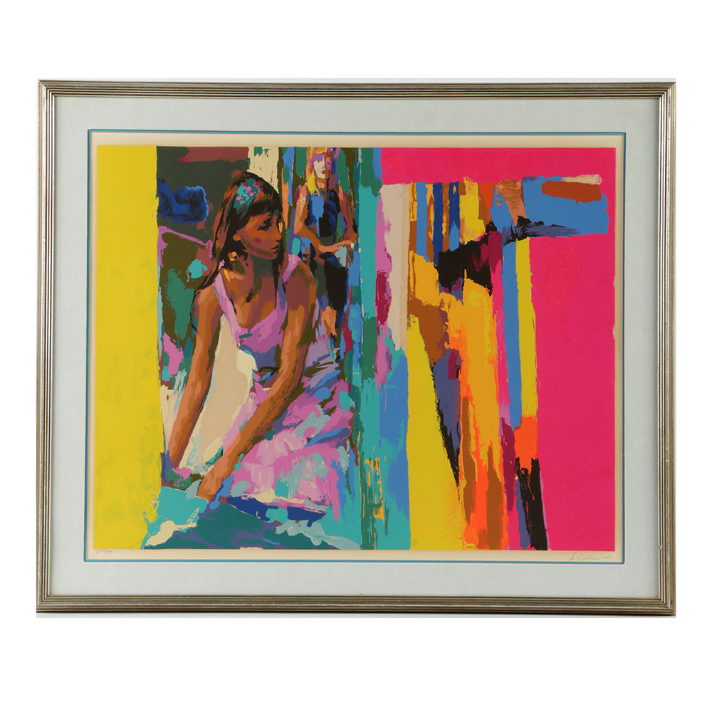 Nicola Simbari Limited Edition Serigraph on Paper "Dressing Room"