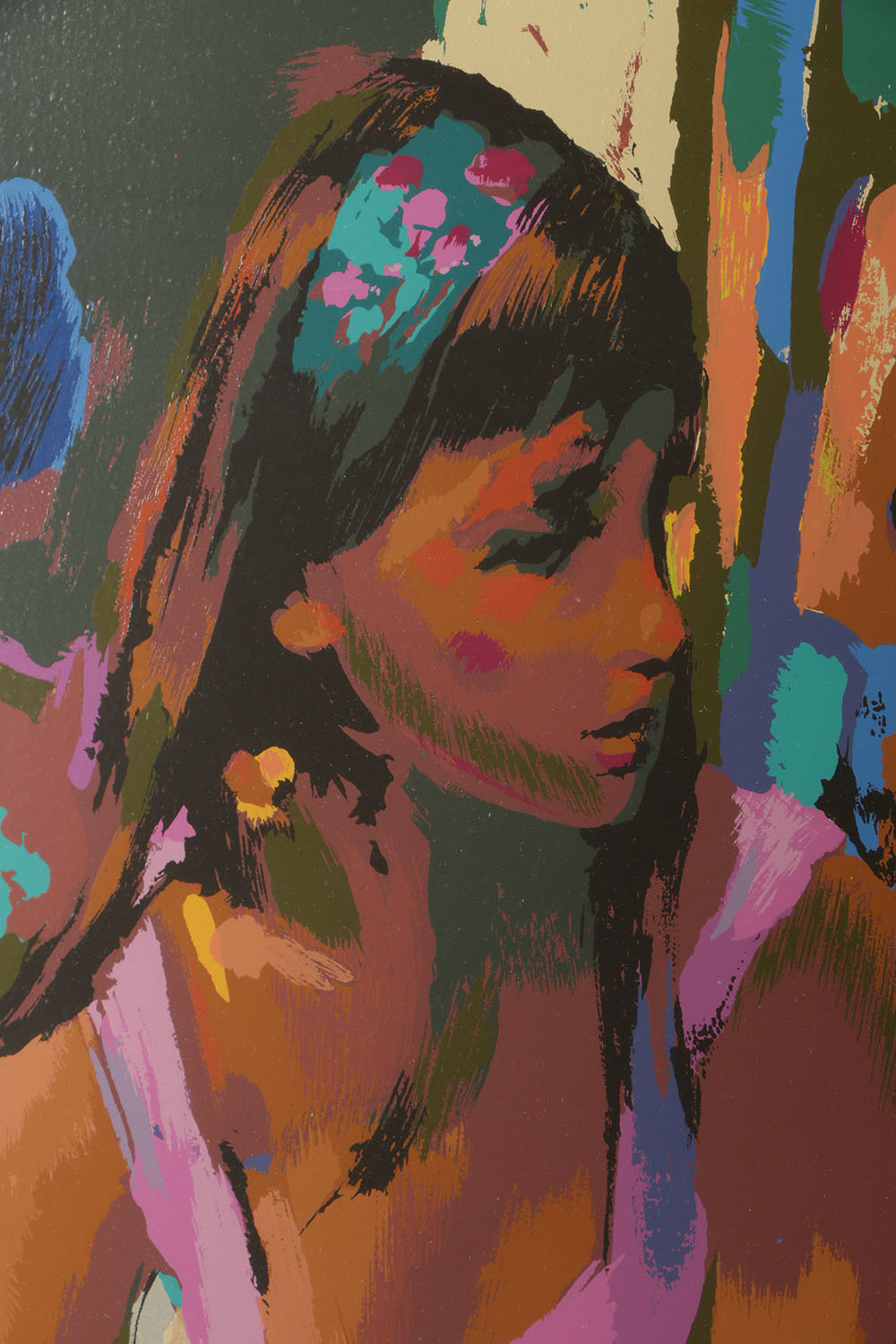 Nicola Simbari Limited Edition Serigraph on Paper "Dressing Room"