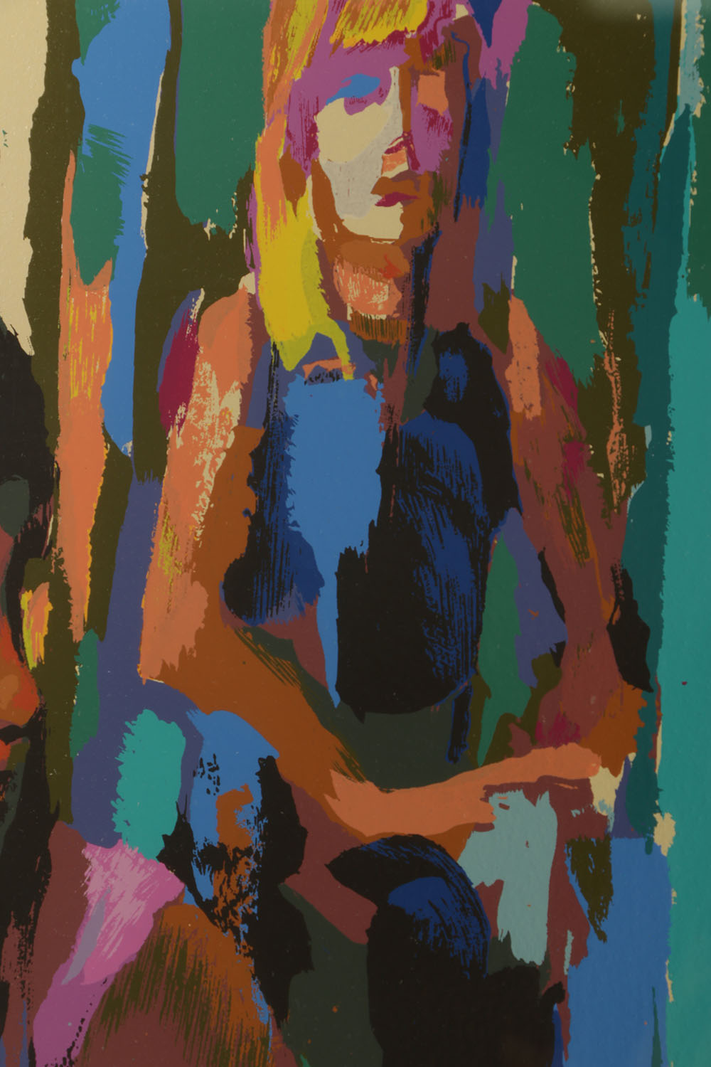 Nicola Simbari Limited Edition Serigraph on Paper "Dressing Room"