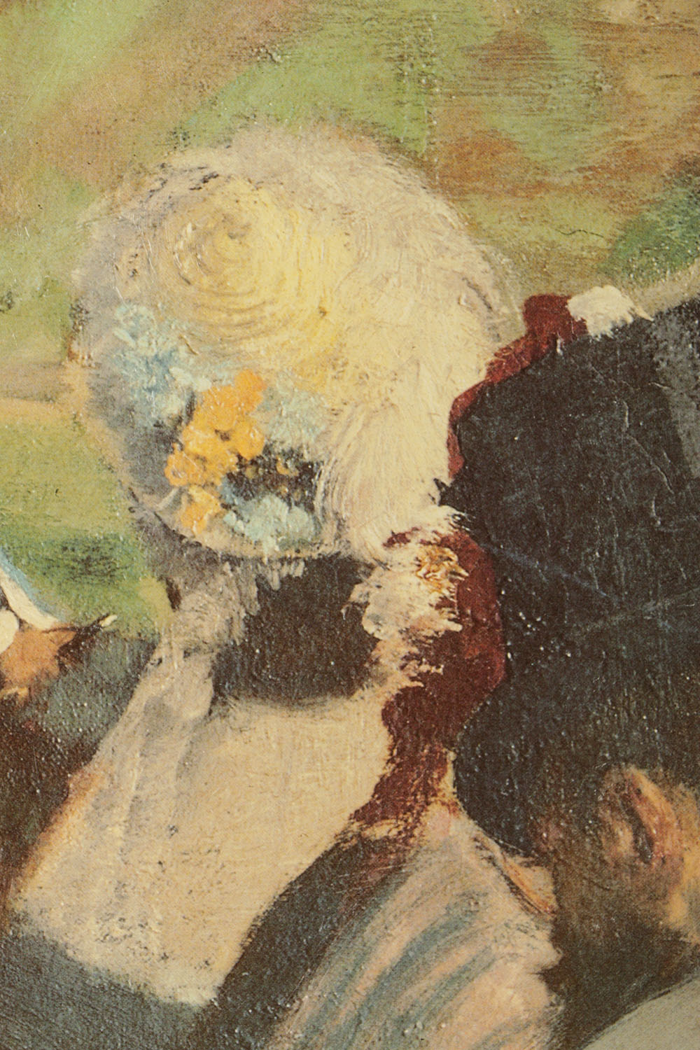Offset Lithograph After Edgar Degas "At the Races"