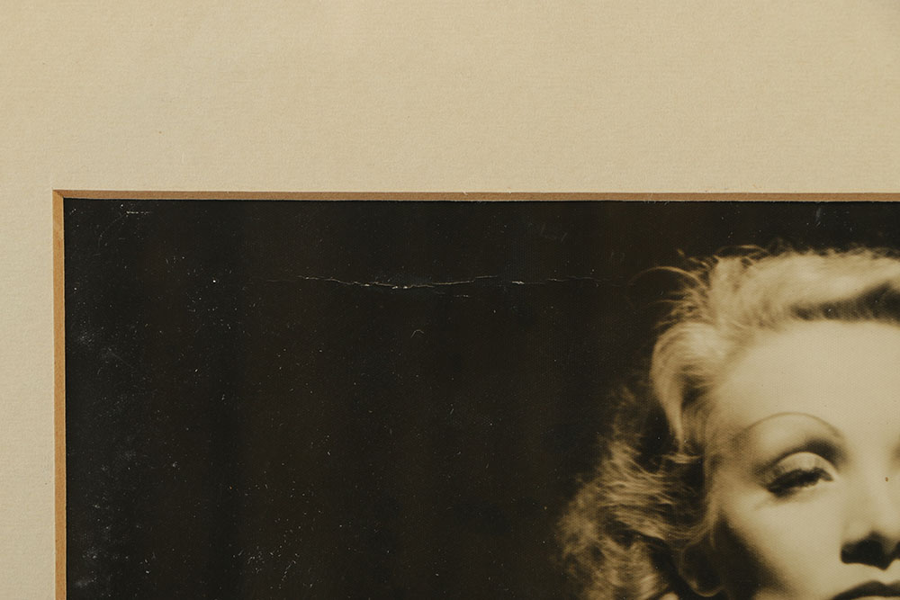 Black and White Photograph of Actress Marlene Dietrich