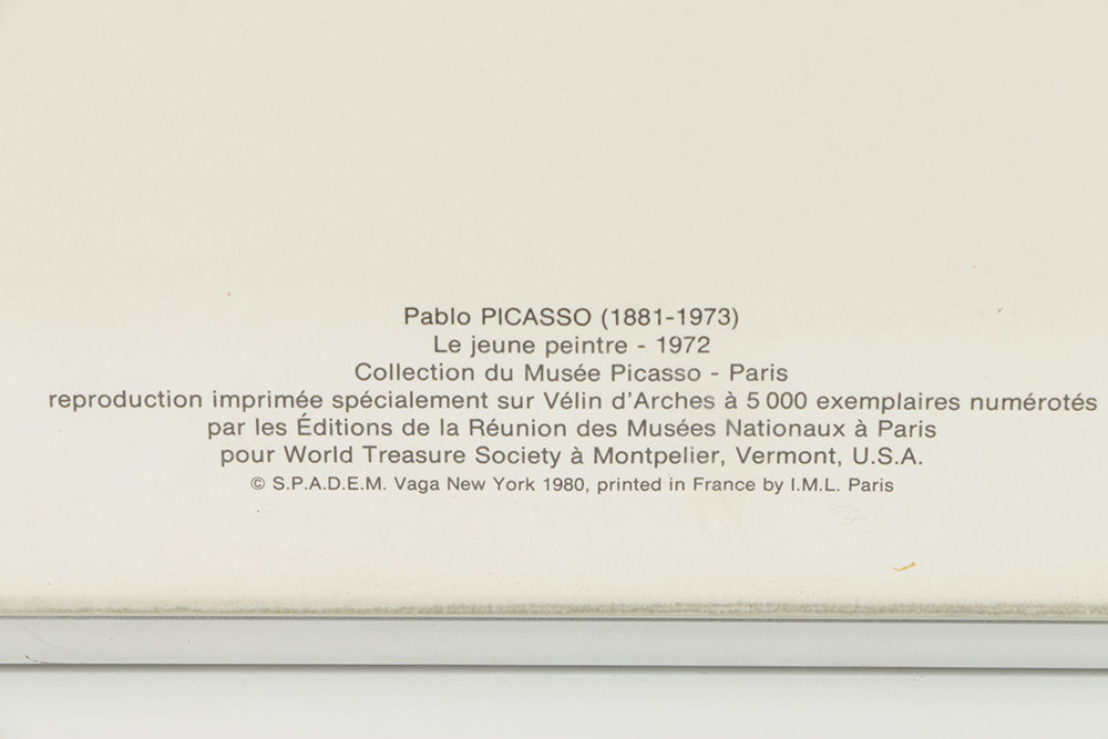 After Picasso Limited Edition Offset Lithograph "Le jeune peintre