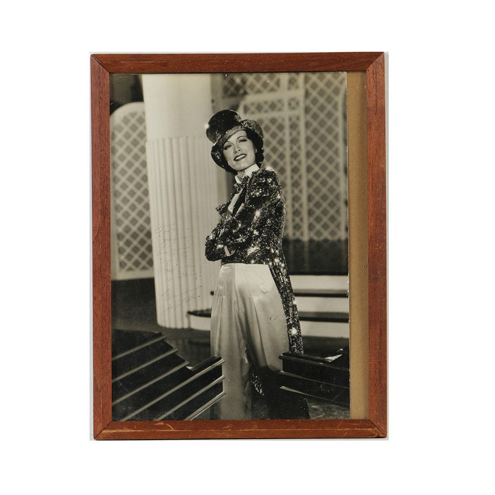 Inscribed Black and White Photograph of an Eleanor Powell