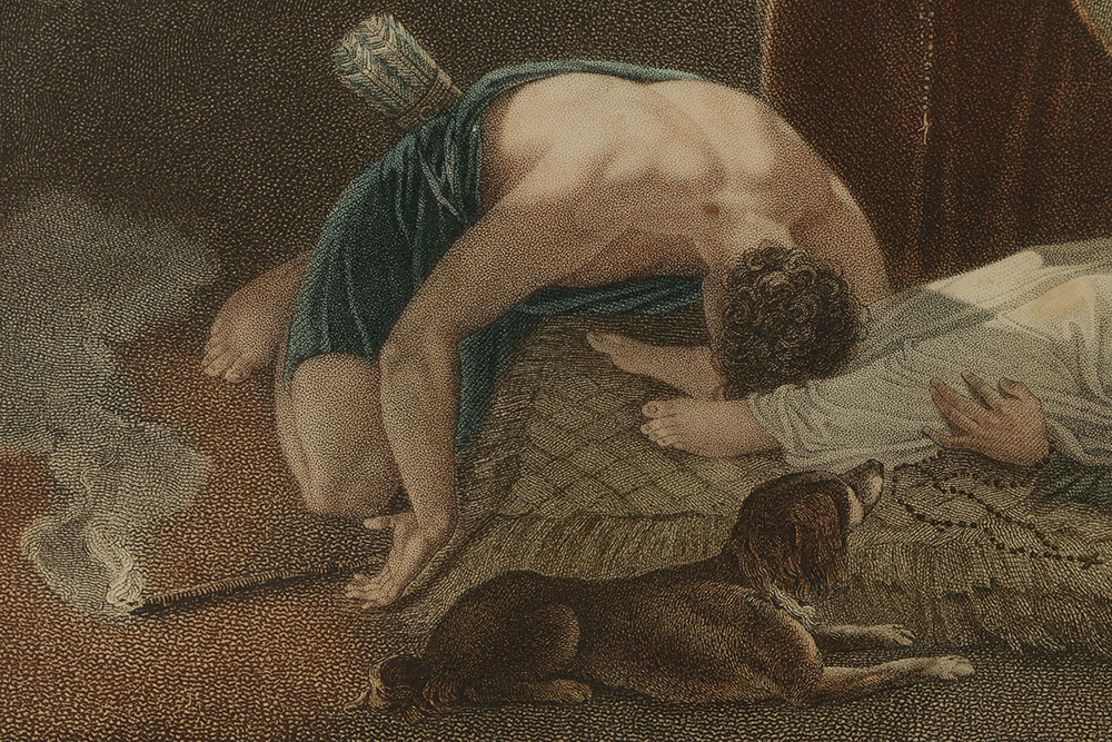 P. J. Simon Engraving on Paper "La communion D' Attala" After